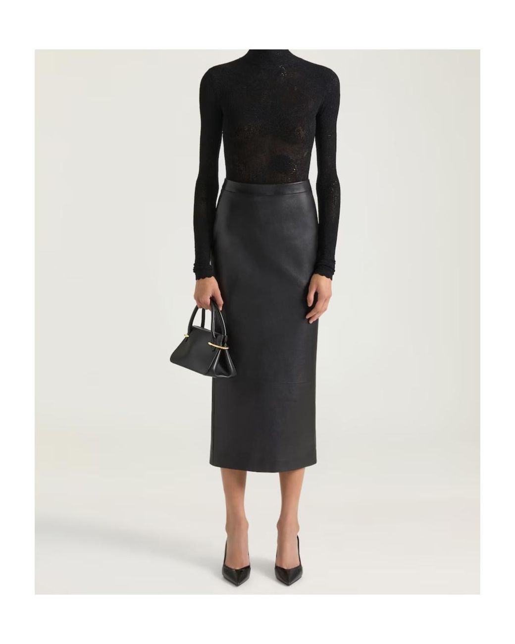 Givenchy Black Spiky Slingback Pumps