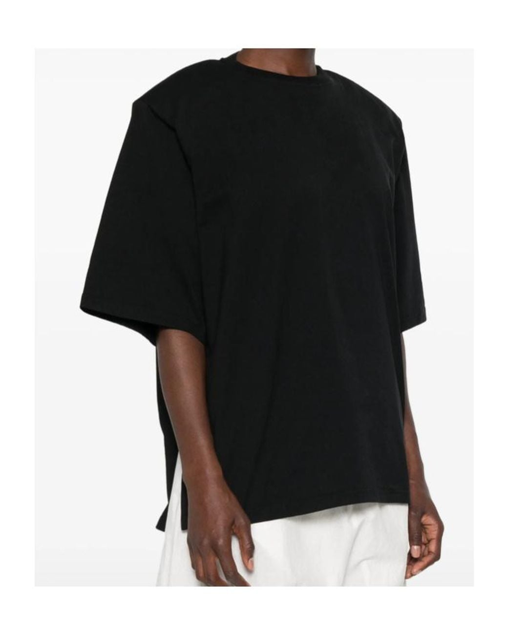 Frankie Shop Black Crew-Neck T-Shirt