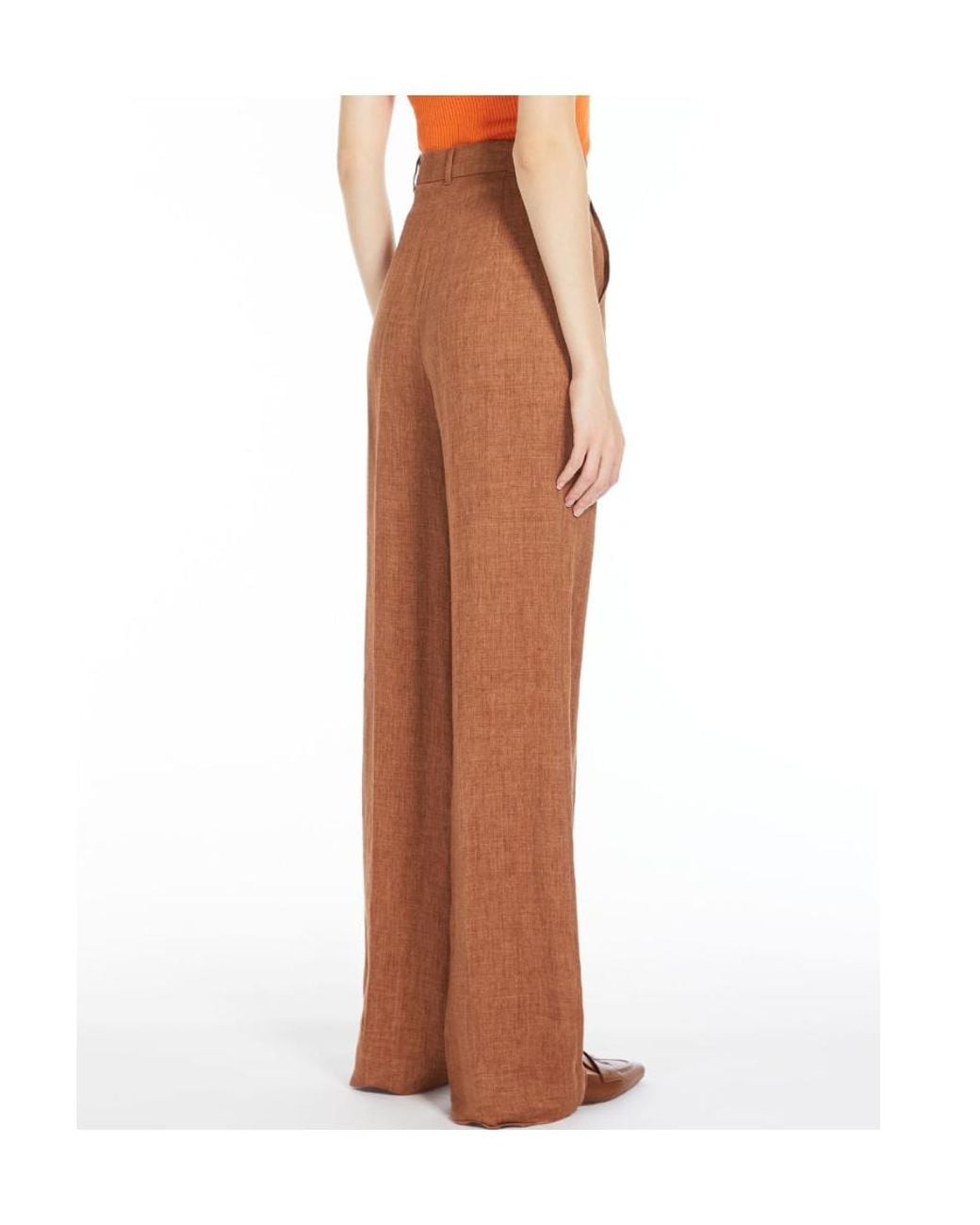 Max Mara Brown Casual Straight Trousers
