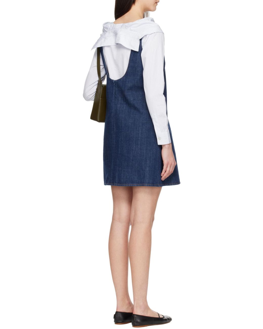 AMI Blue Ami Short Strappy Dress