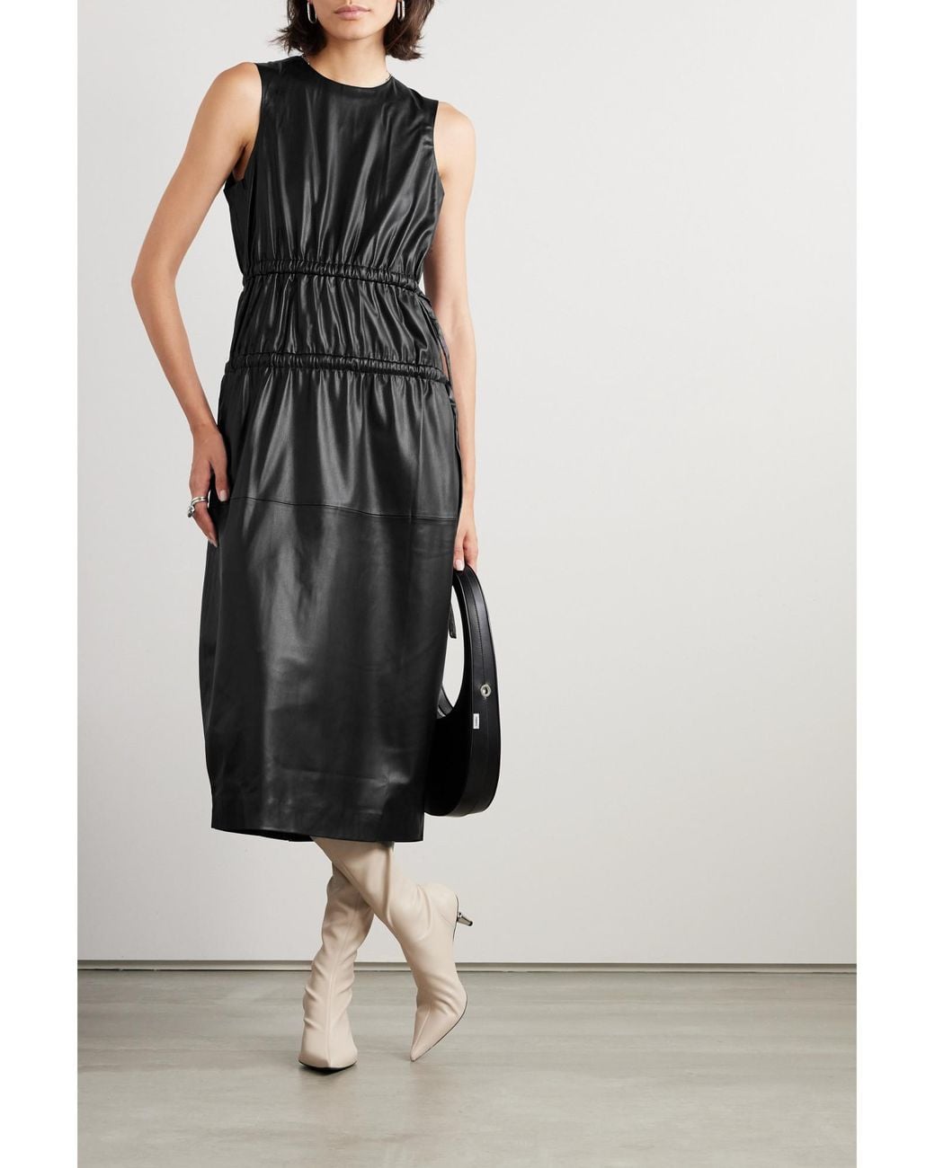 Proenza Schouler Black Sleeveless Midi Dress