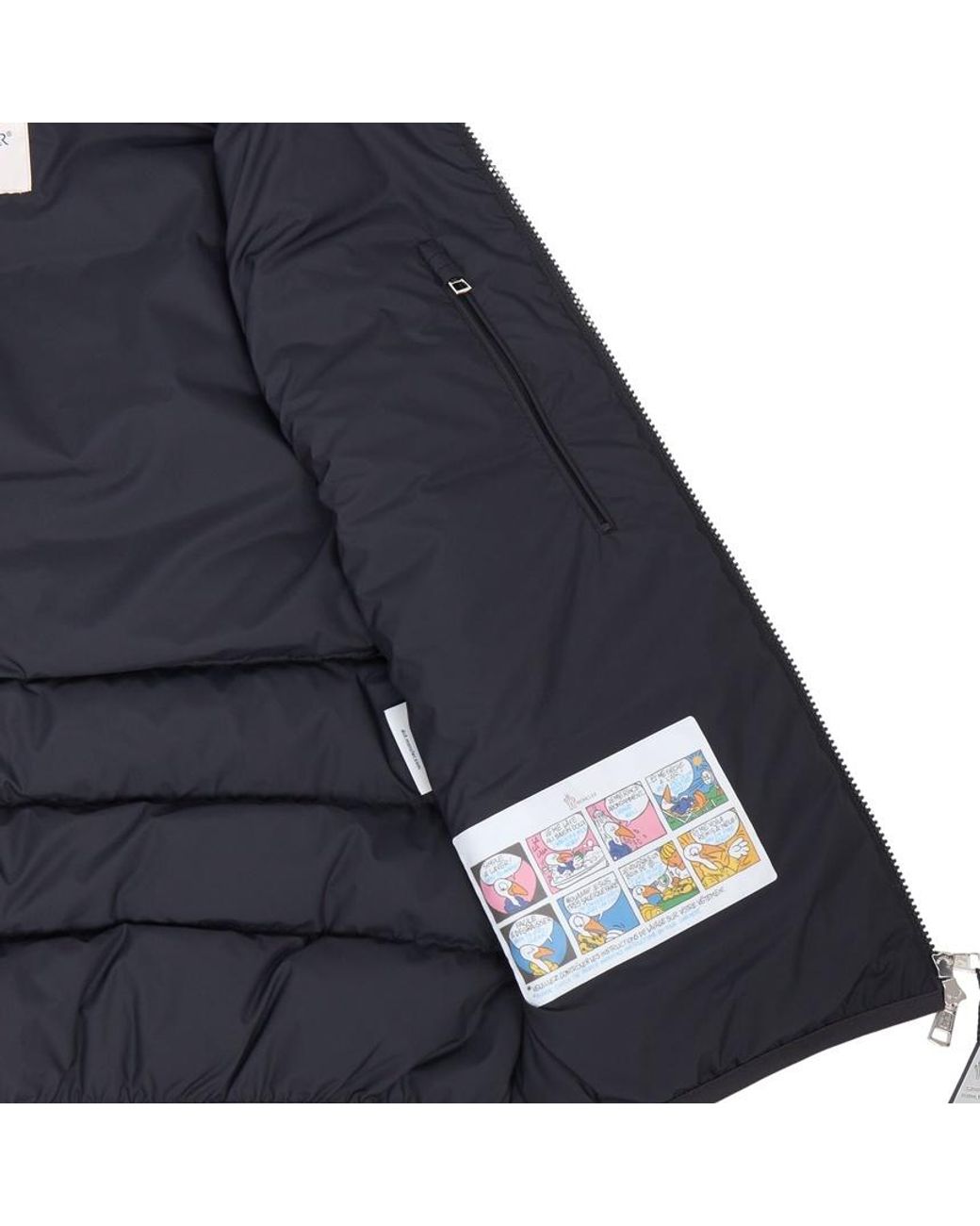 Moncler Blue Contrin Zip-Up Padded Gilet for men