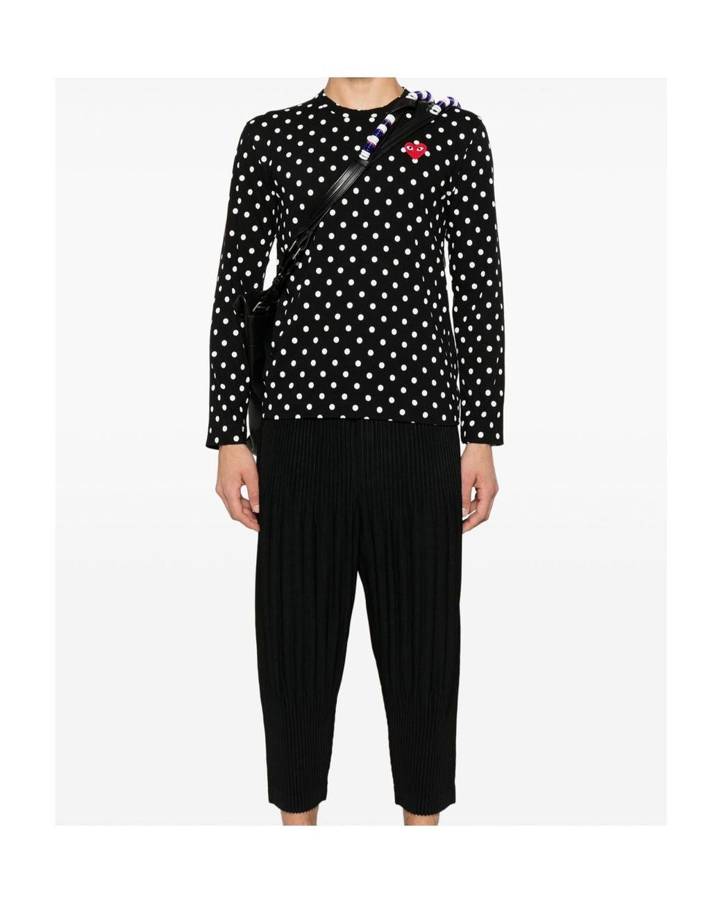 COMME DES GARÇONS PLAY Black Long-Sleeved T-Shirt for men