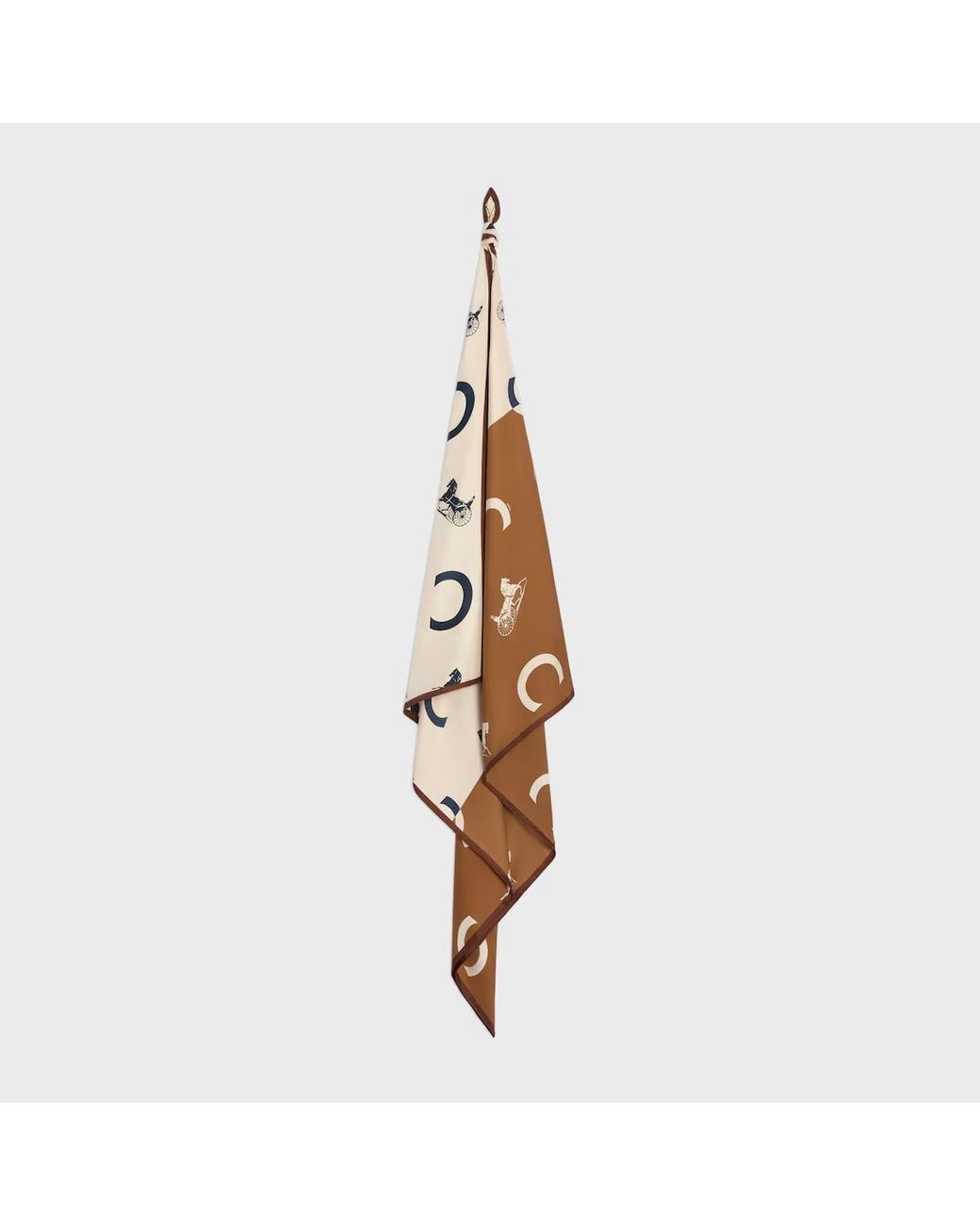 Céline Metallic C Calèche Split Foulard, 90