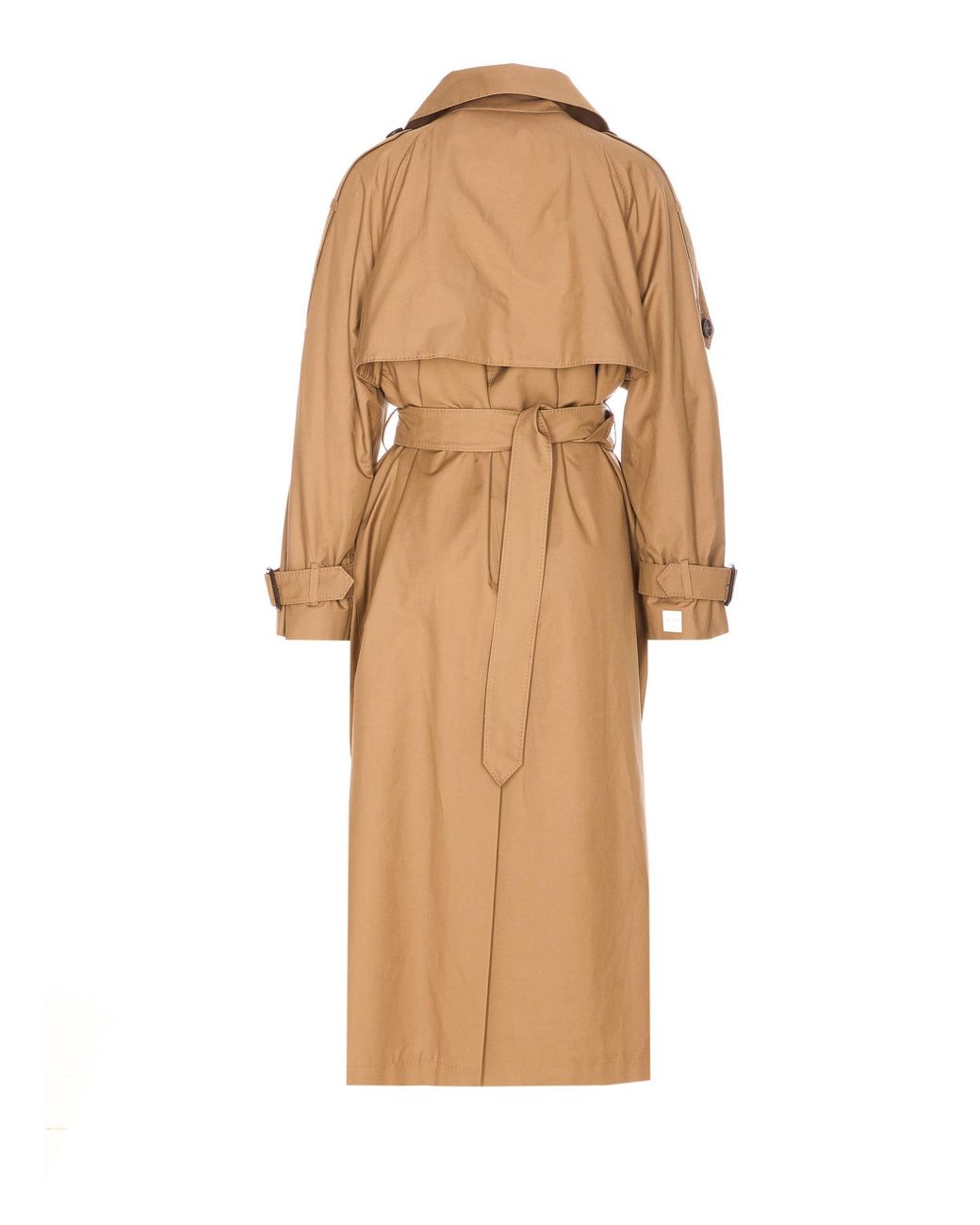 Max Mara Natural Double-Breasted Belted Trench Coat