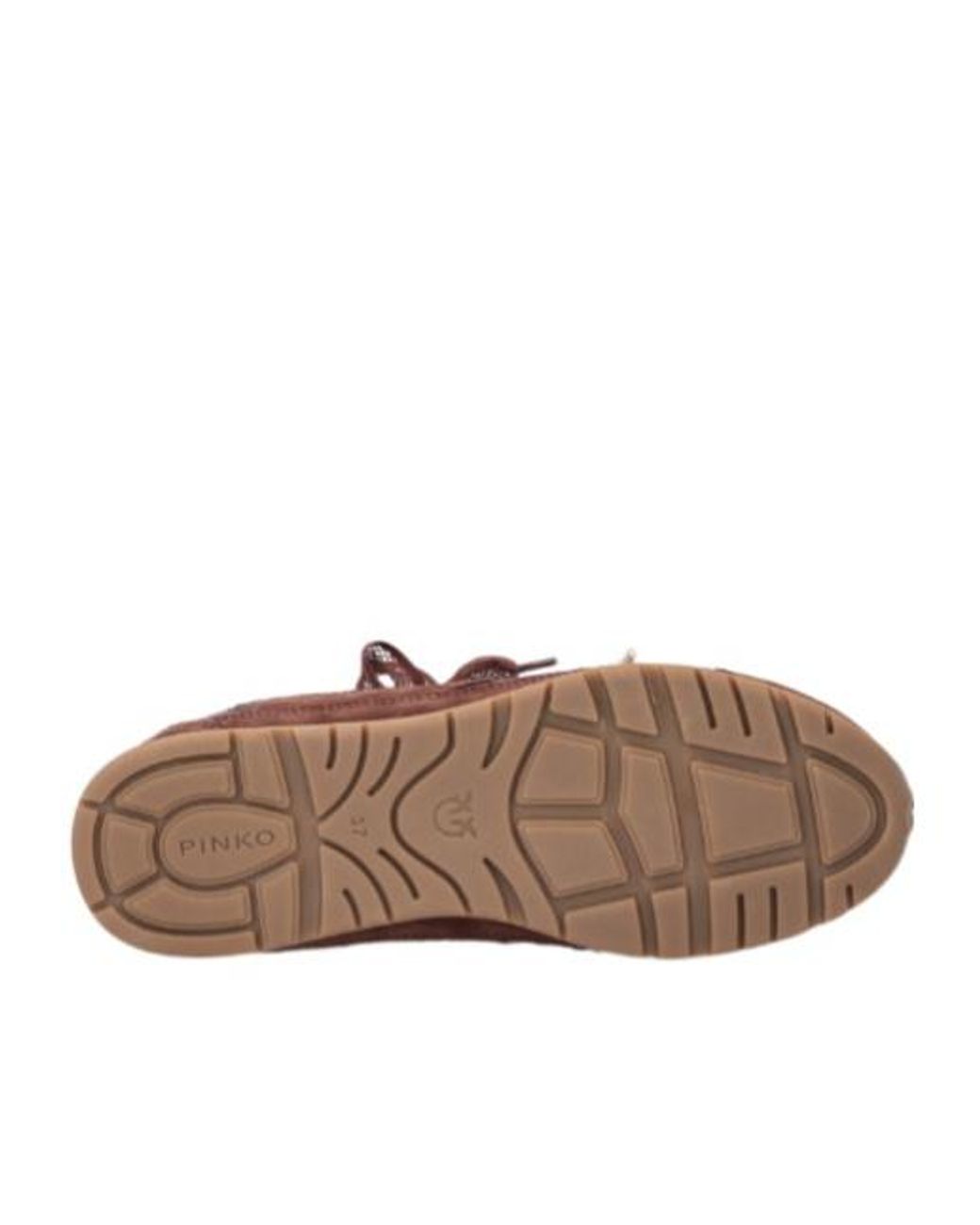 Pinko Brown Yulia 01 Lace-Up Sneakers