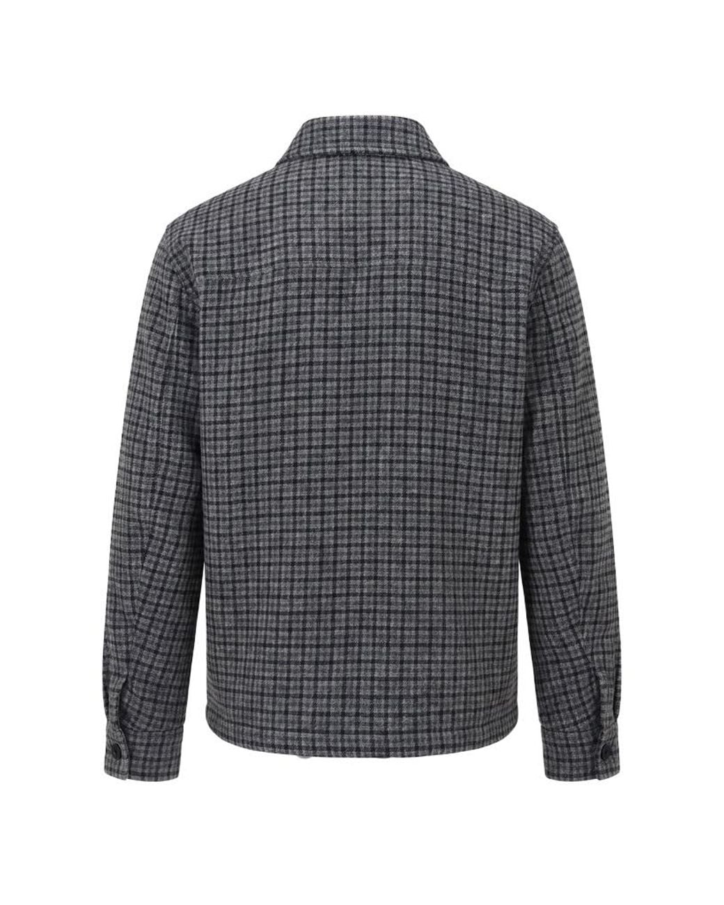 Moncler Gray Norfol Down Shirt Jacket for men