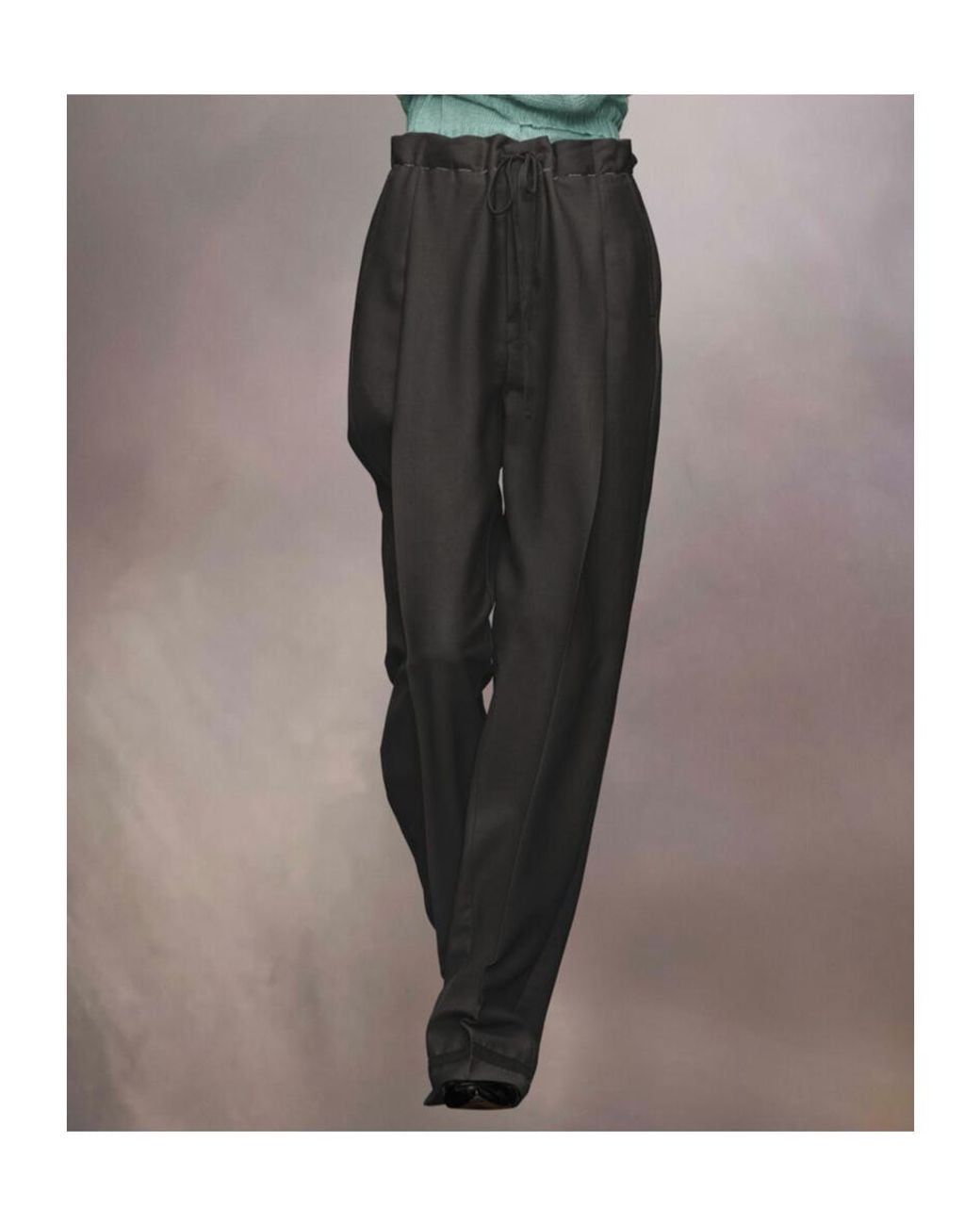 Maison Margiela Black Wide-Leg Trousers