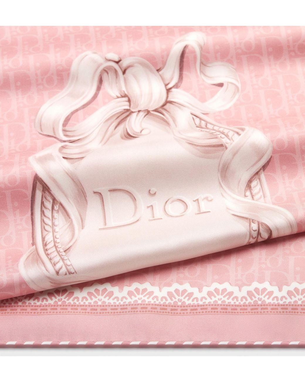 Dior Pink Medaillon 70 Square Scarf
