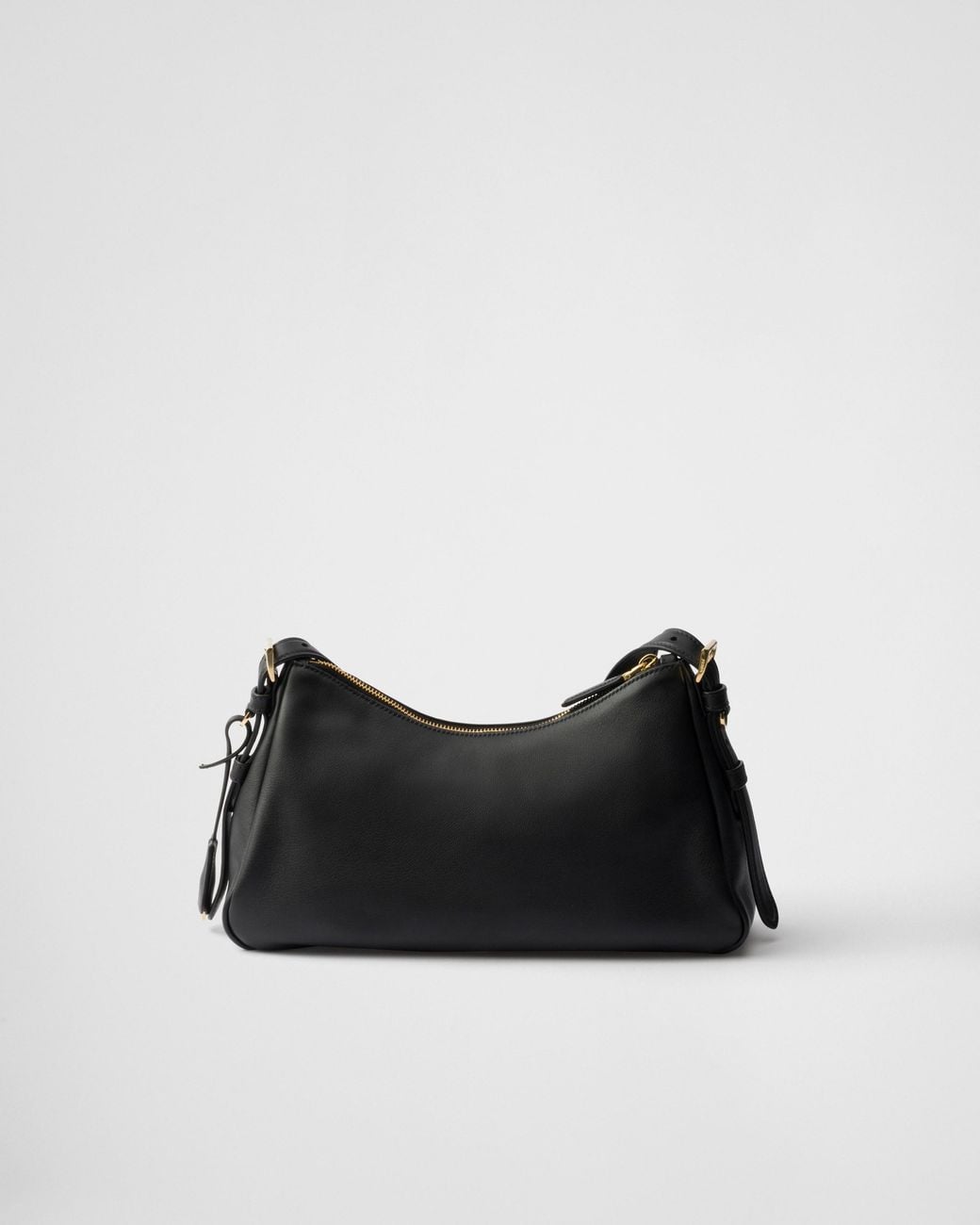 Prada Black Aimee Medium Leather Shoulder Bag