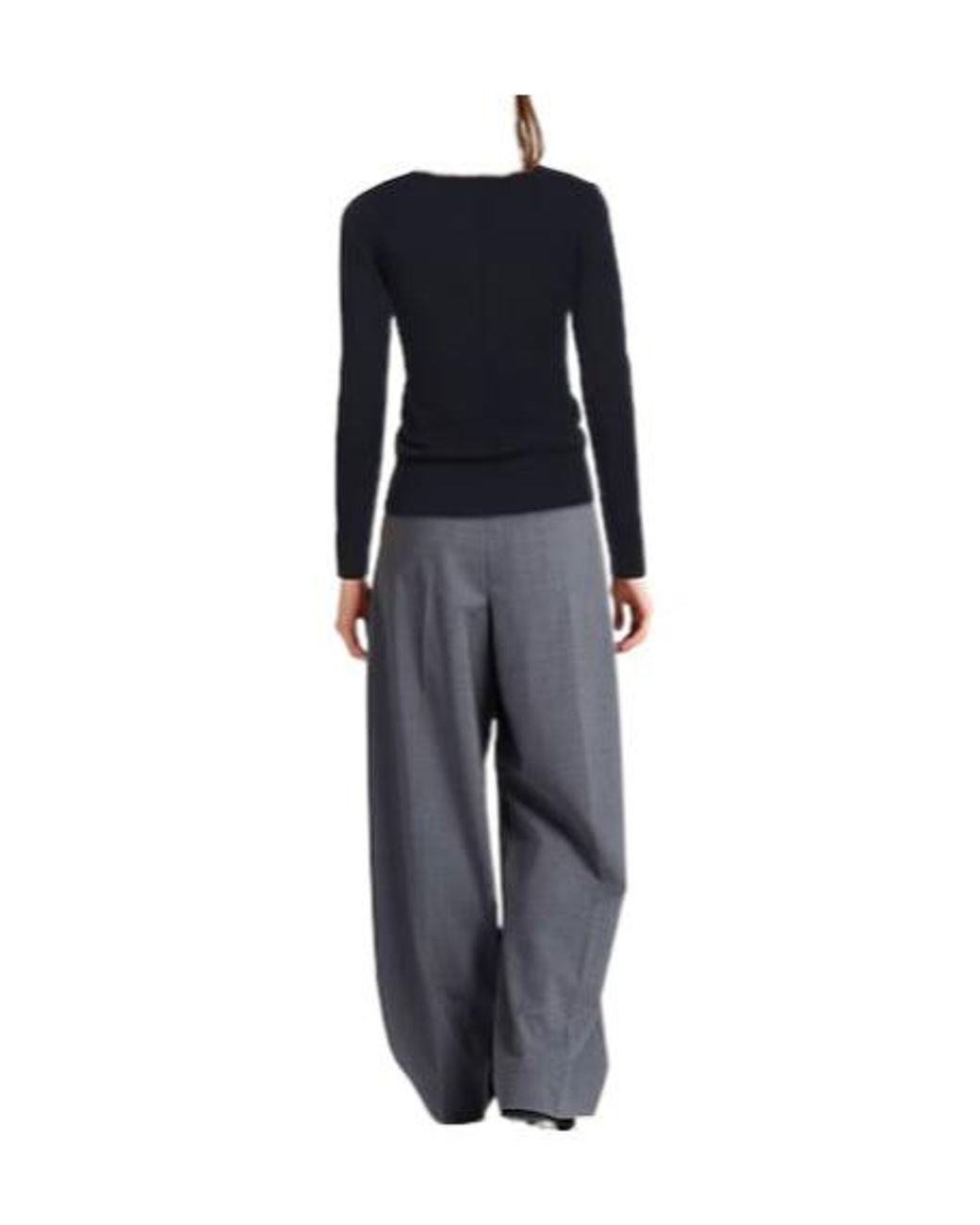 Chloé Blue Solid Wool Turtleneck Long-Sleeve Top