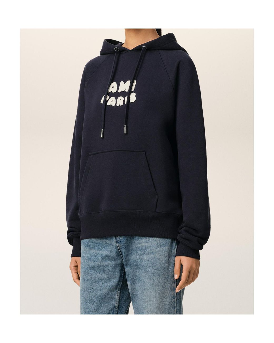 AMI Blue Hoodies for men