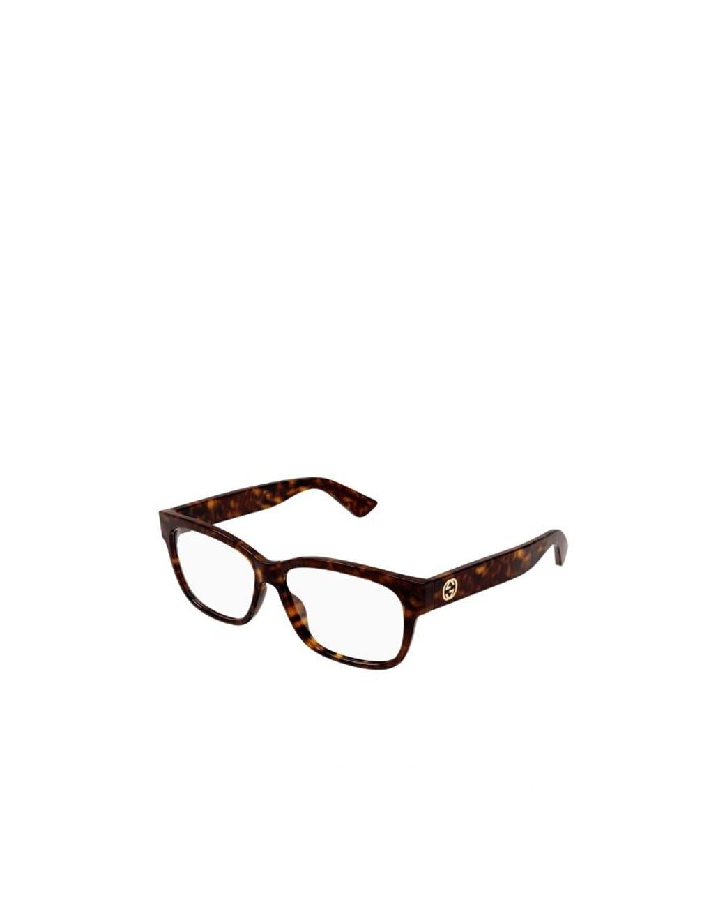 Gucci White Eyewear Rectangle Frame Glasses