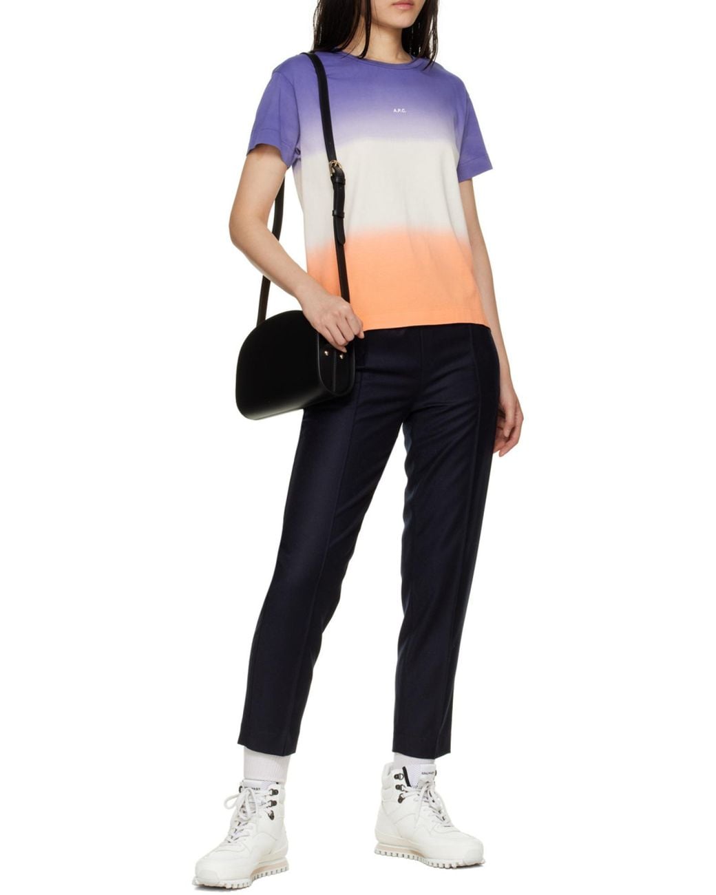 A.P.C. Black Demi Lune Crossbody Bag