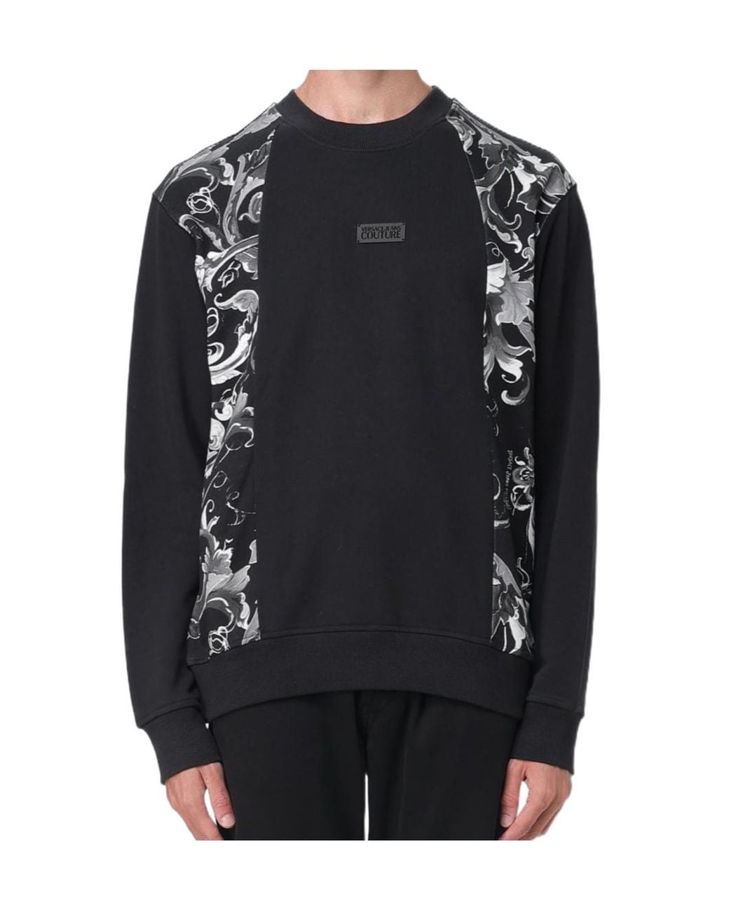Versace Jeans Black Long-Sleeved Sweatshirt for men