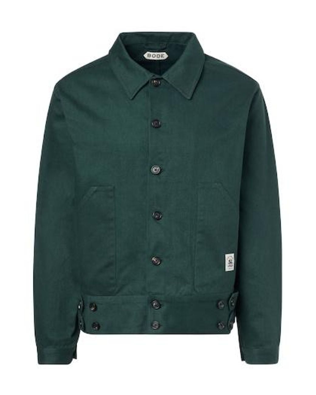 Bode Green Knolly Brook Cotton Twill Jacket for men