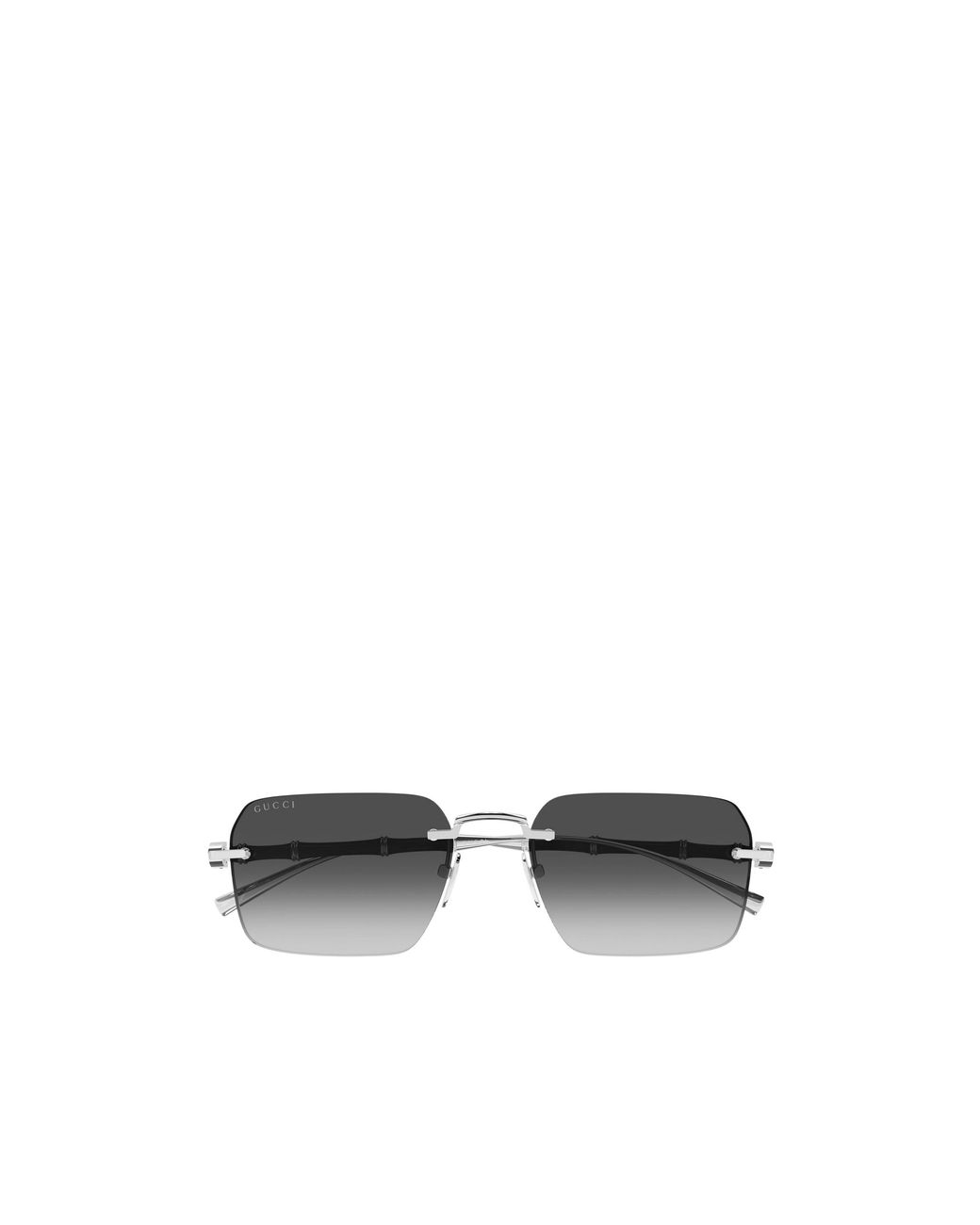 Gucci Metallic Eyewear Frameless Rectangular Sunglasses for men