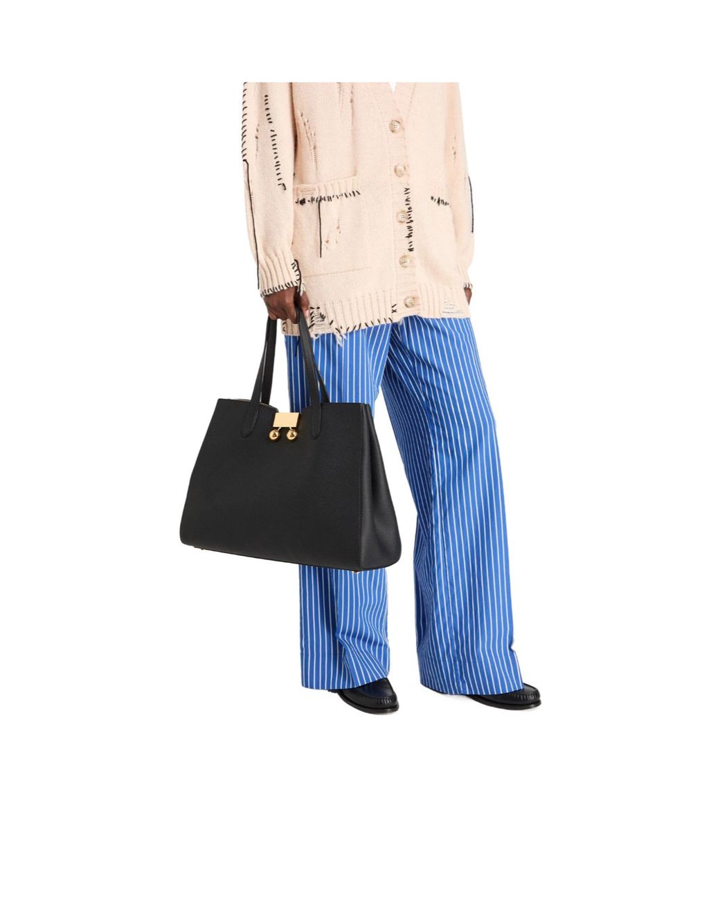 Marni Black Lychee Pattern Handbag