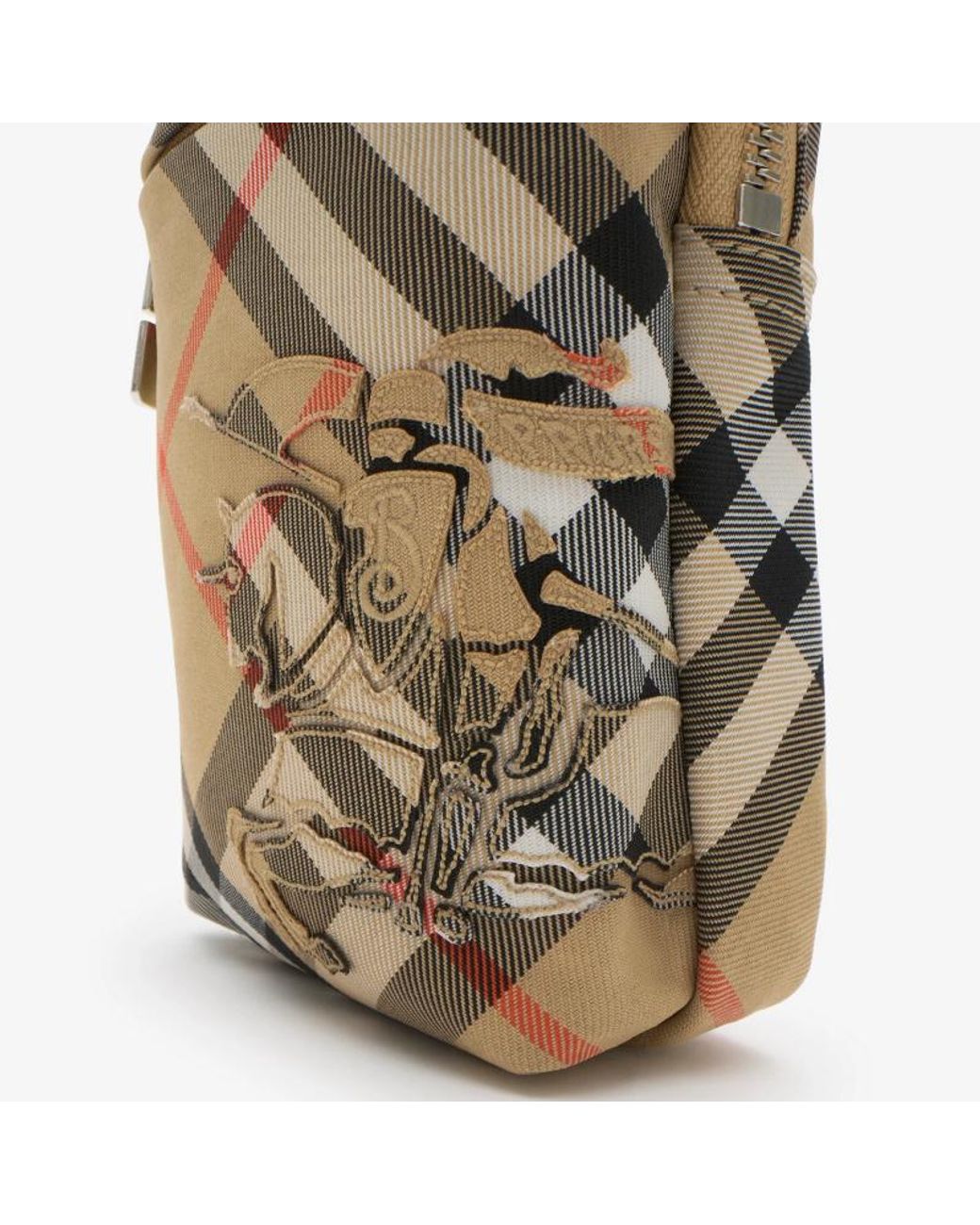 Burberry Green Check Phone Bag for men
