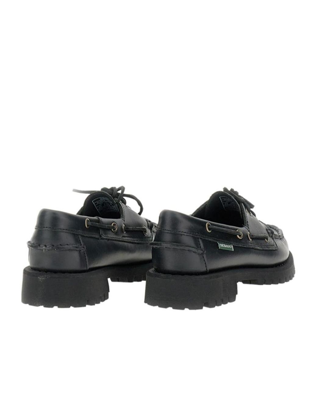 Sebago Black Ranger Waxy Lace-Up Shoes