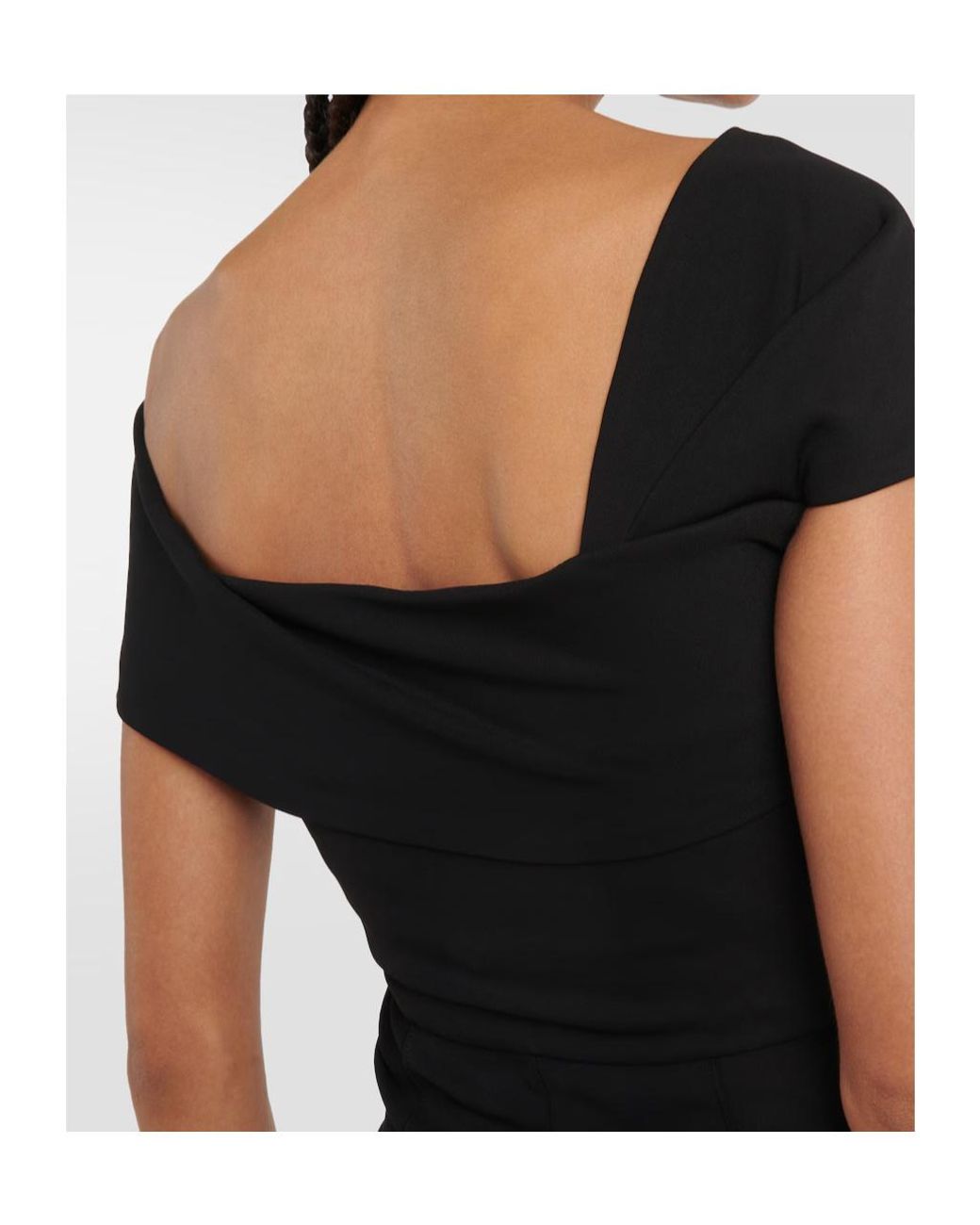 Roland Mouret Black Asymmetrical Jumpsuit