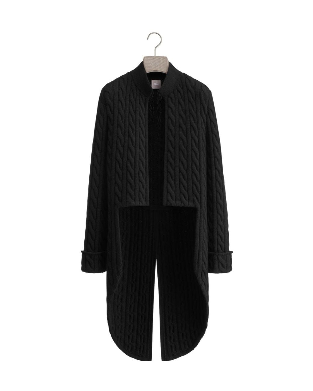 Dior Black Cable Knit Cardigan for men