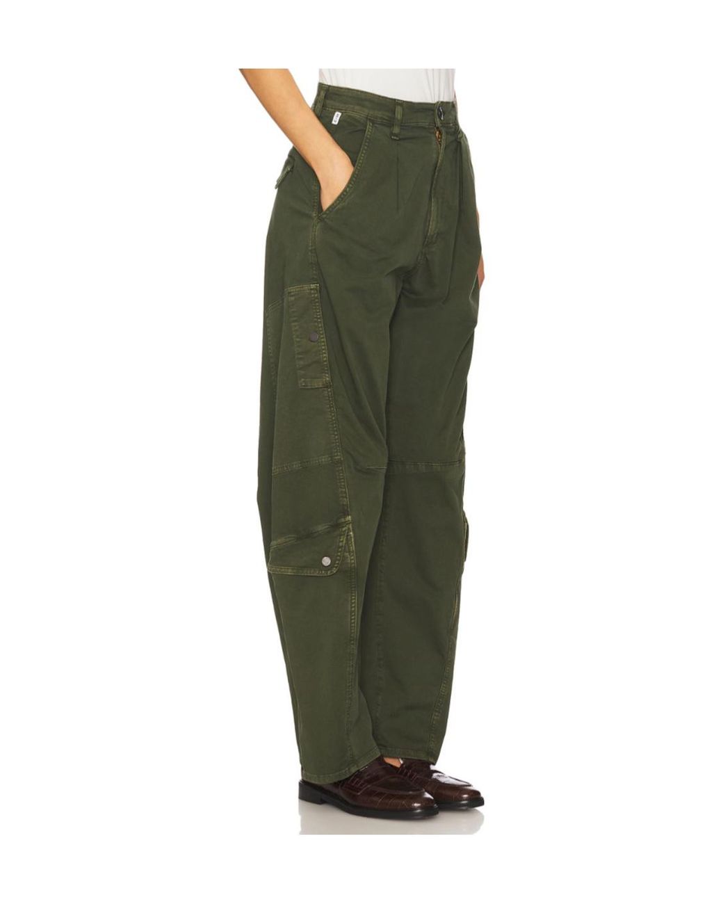 Citizens of Humanity Green Casual Pants With Belt Loops