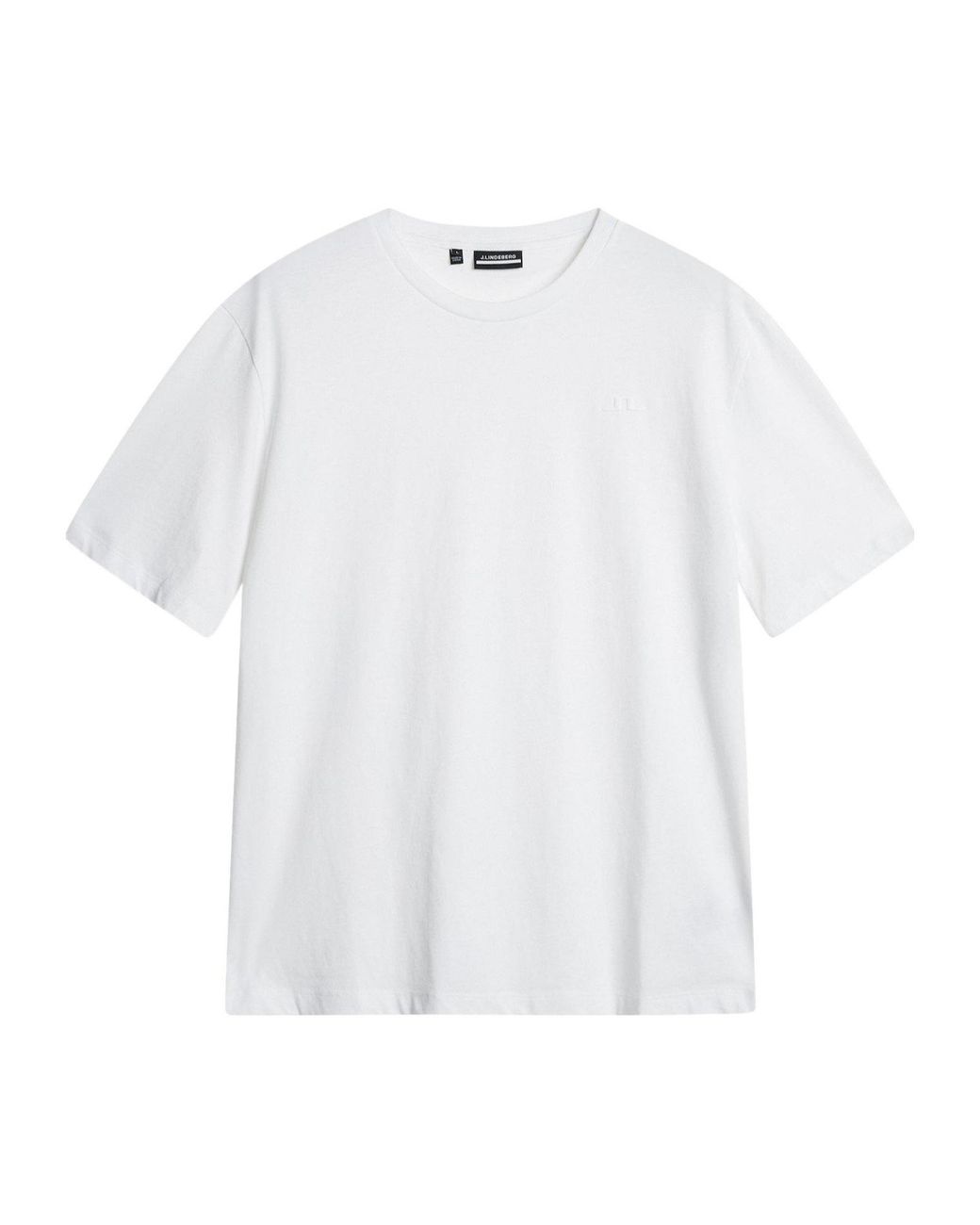 J.Lindeberg White Lind Alpha Regular Fit T-Shirt for men