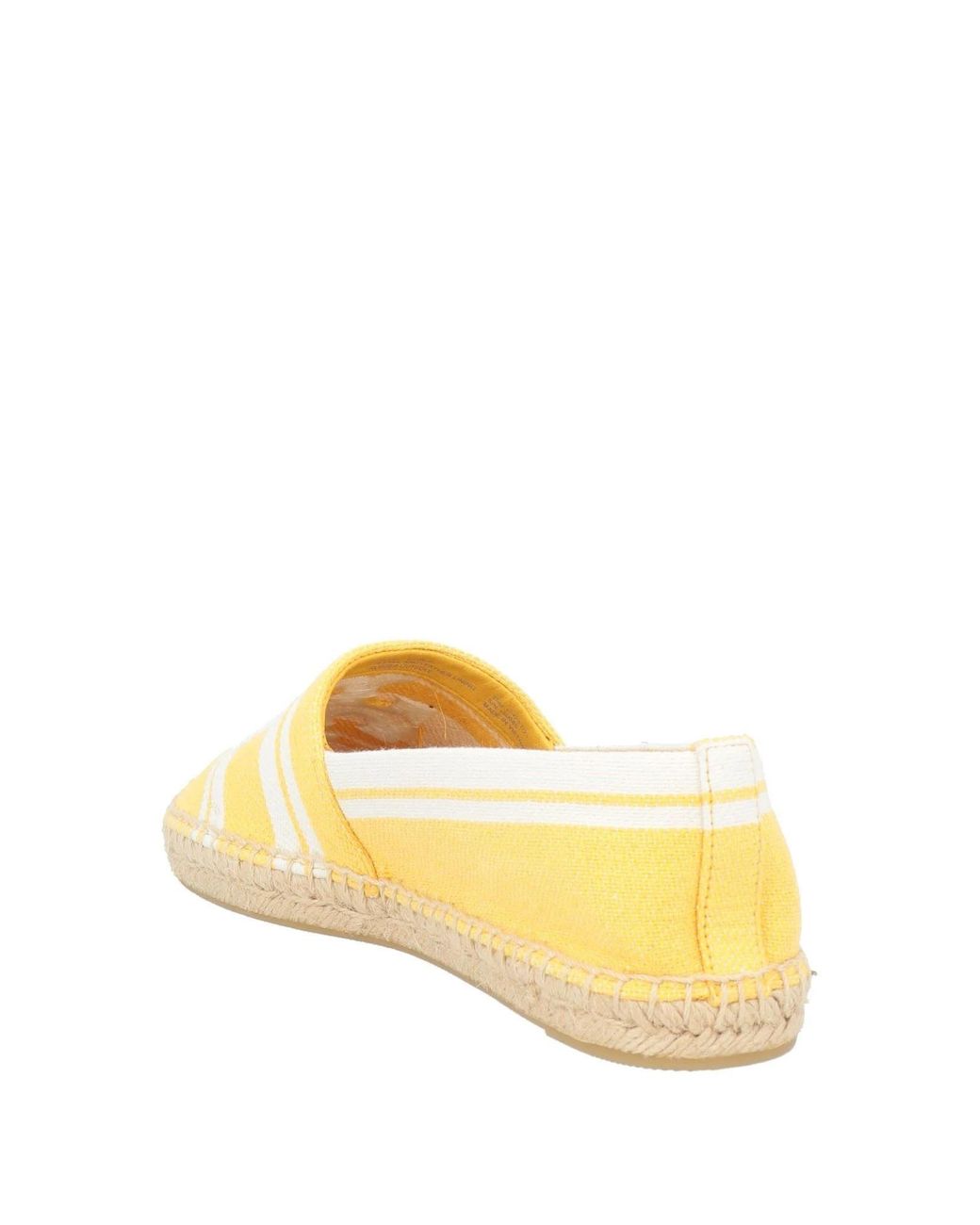 Tory Burch Yellow Two-Tone Straw Shoes