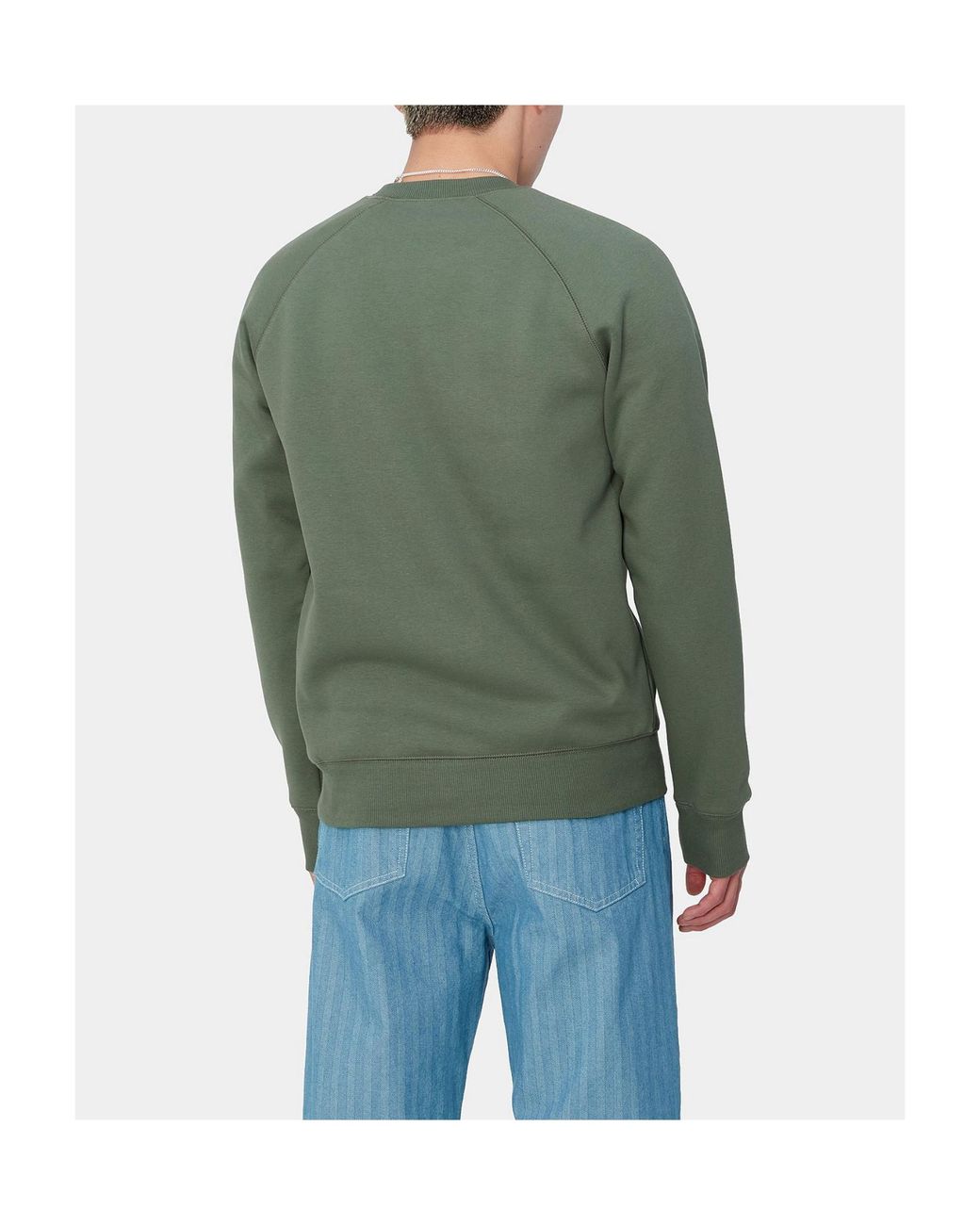 Carhartt Green Round-Neck Sweater for men
