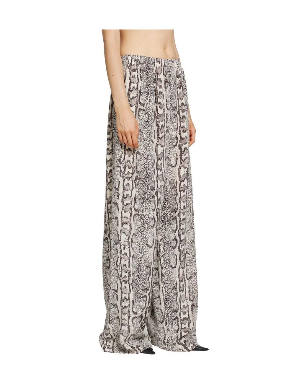 Balenciaga Multicolor Python Print Silk Pyjama Pants