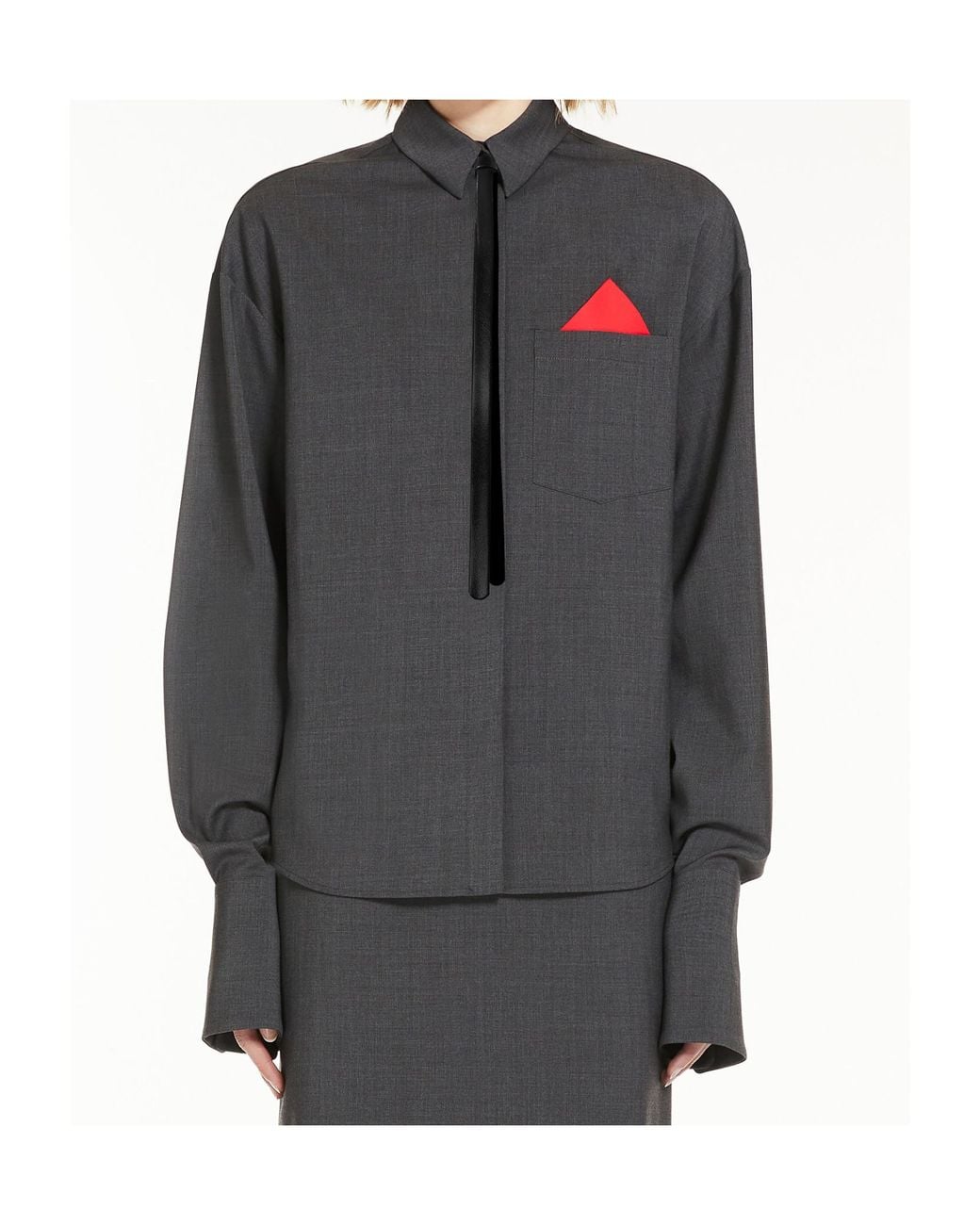 Sportmax Black Mappa Oversized Shirt