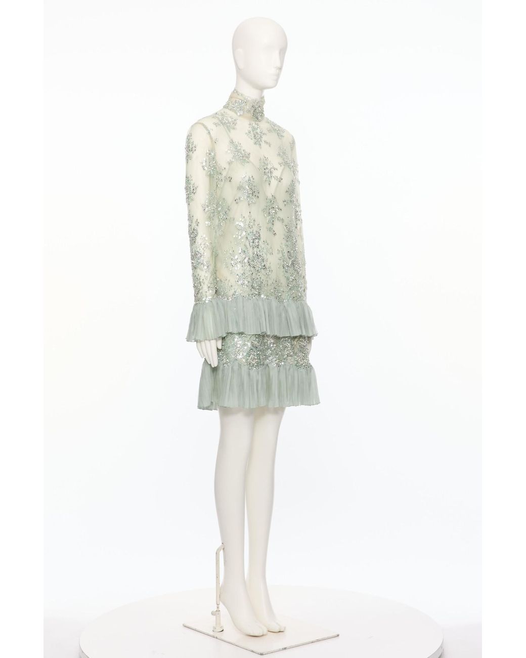 Valentino White Long Sleeve Dress
