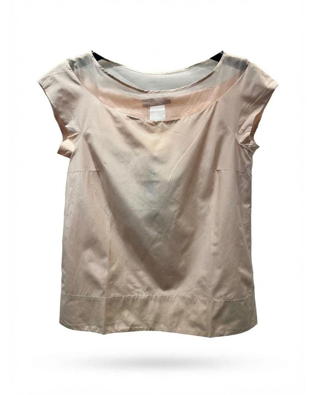 Max Mara Gray Short-Sleeved Shirt