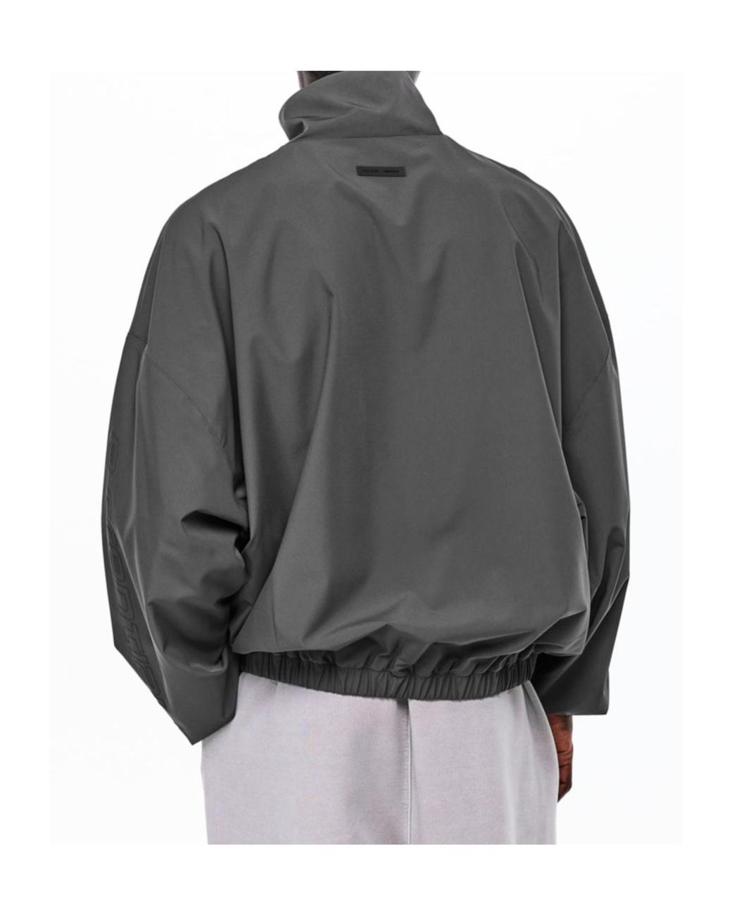 Fear Of God Gray Logo-Stamped Casual Jacket for men