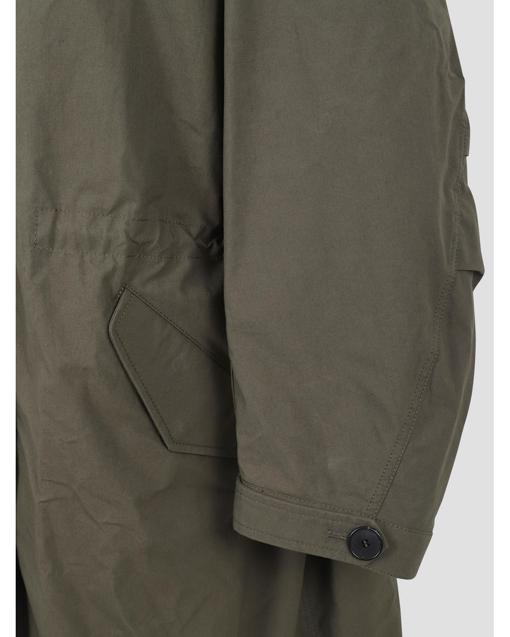 Givenchy Green Oversized Longline Parka