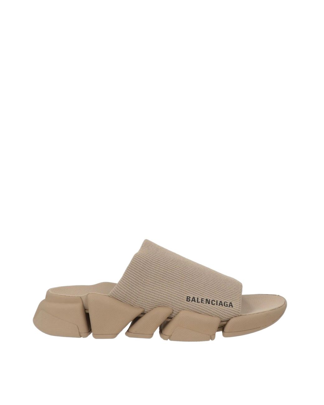 Balenciaga Natural Printed Slippers