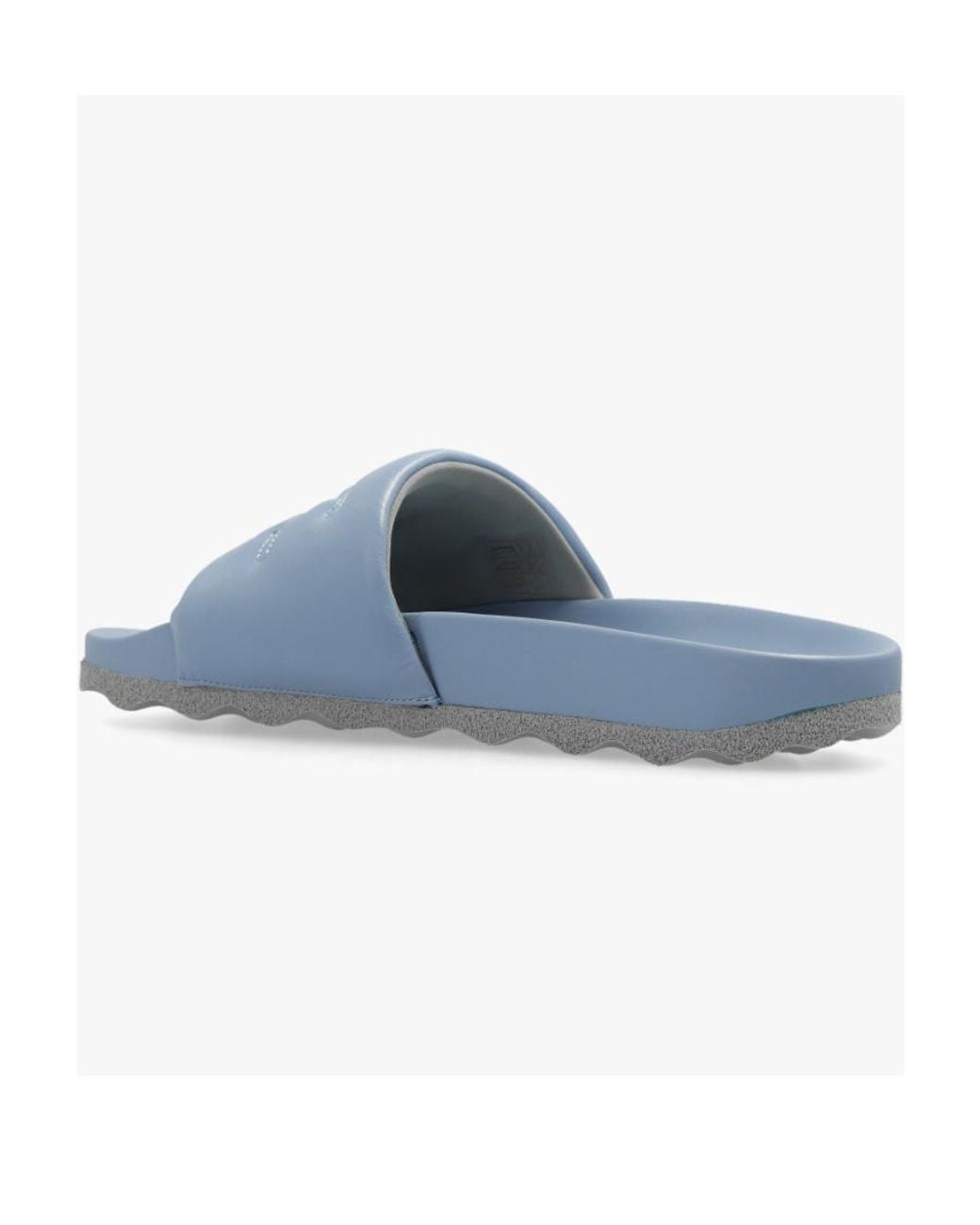 Off-White c/o Virgil Abloh Blue Bookish Leather Slider for men