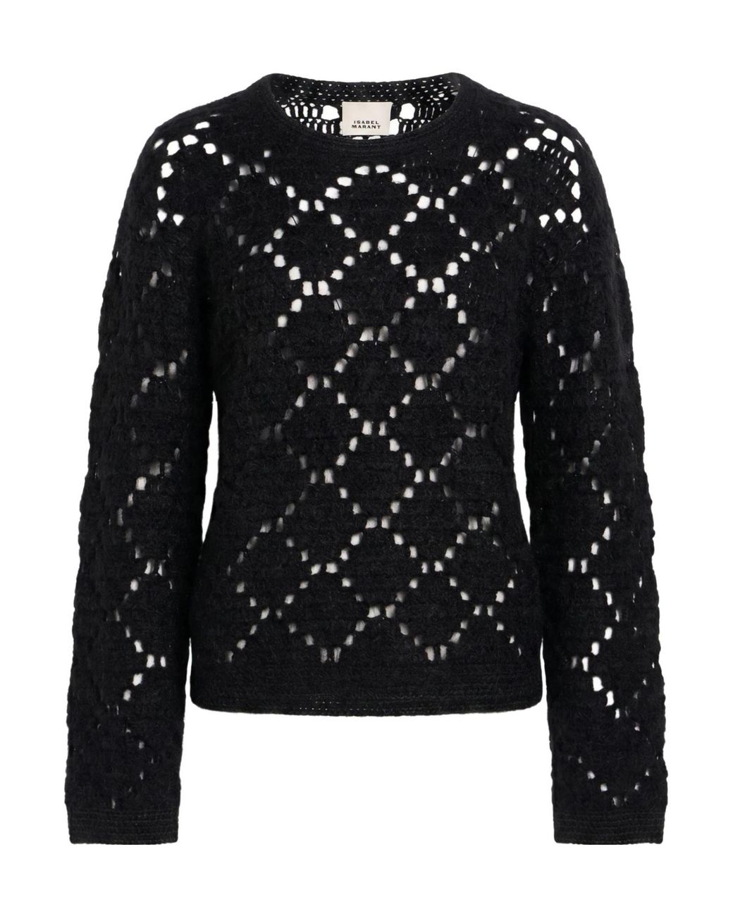 Isabel Marant Black Solid Color Knitted Sweater