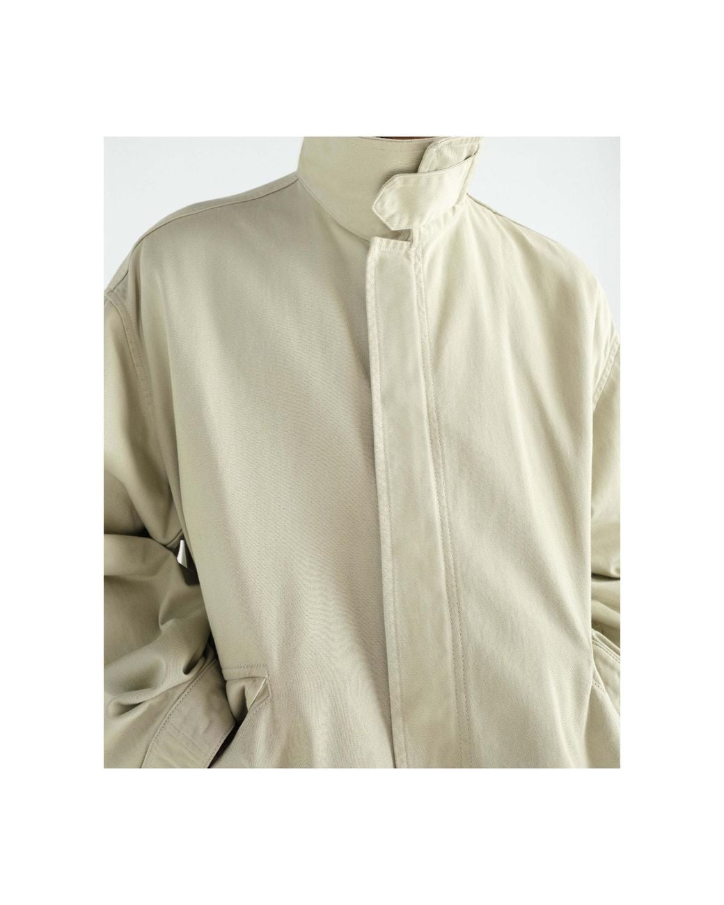 Lemaire White Military Parka for men