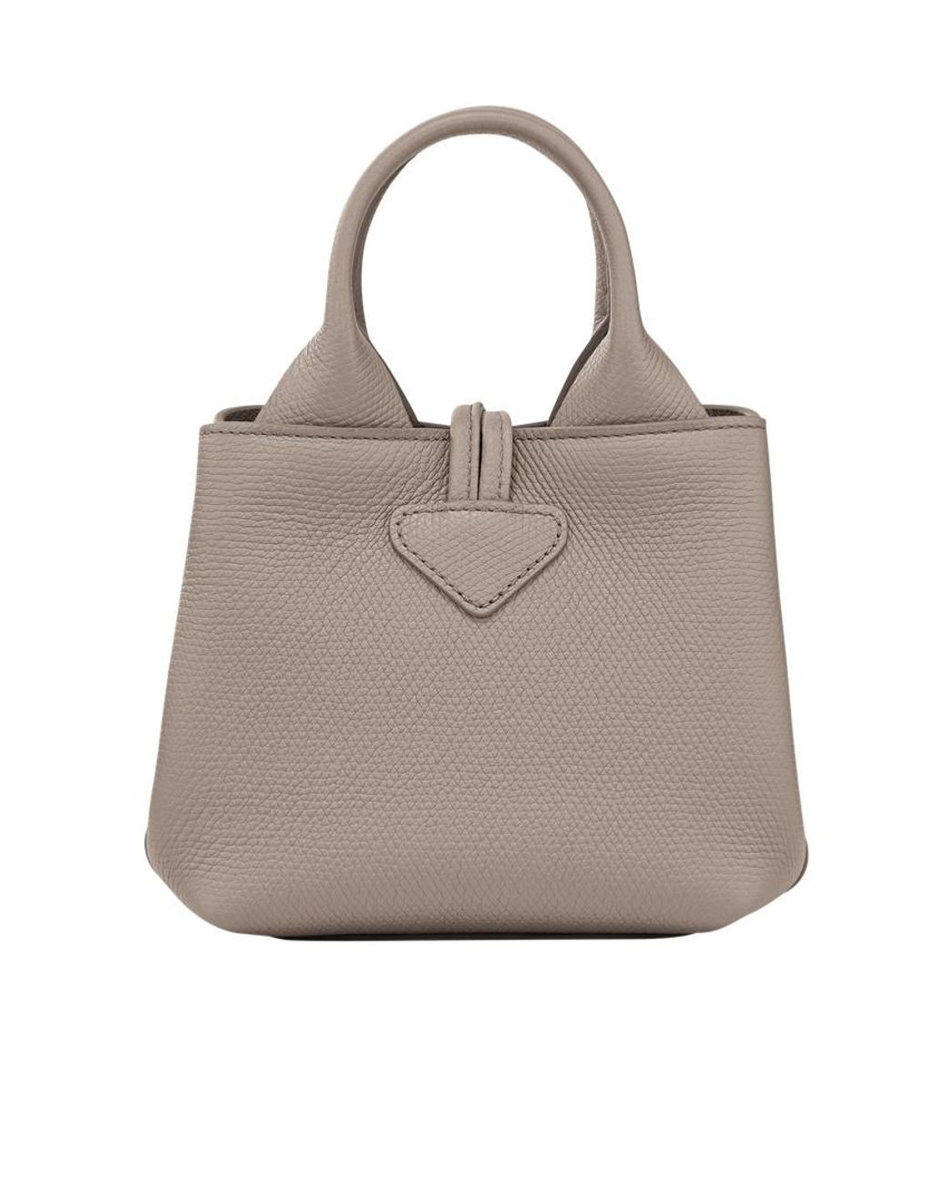 Longchamp Gray Le Roseau Xs Top Handle Bag