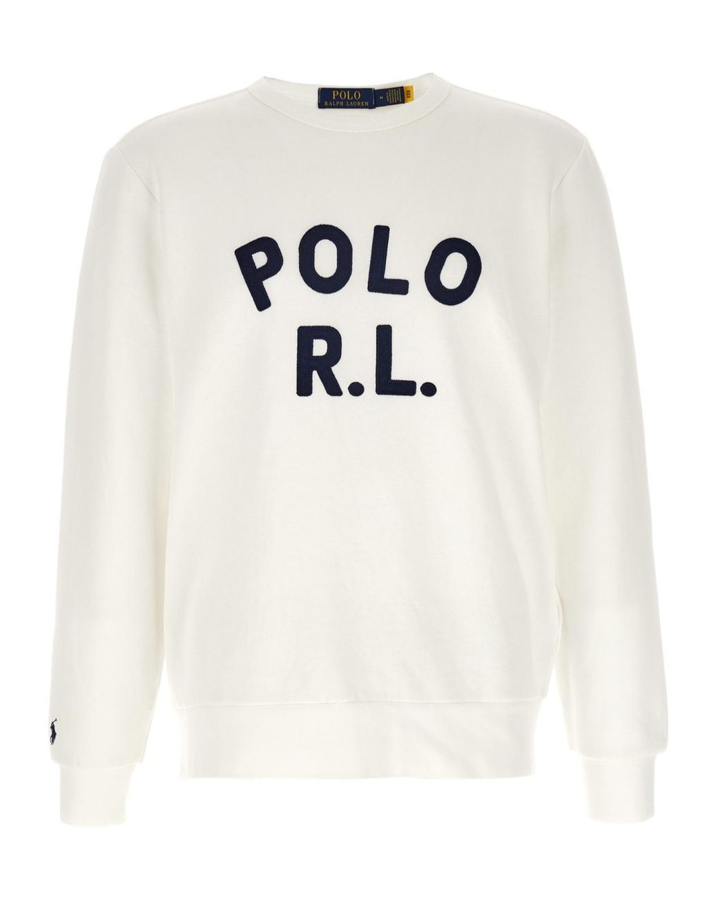 Polo Ralph Lauren White Logo Sweatshirt for men