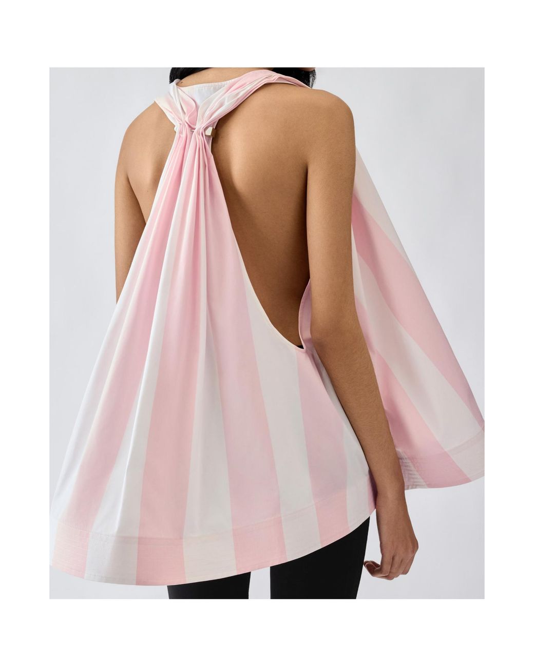 Jacquemus Pink The Norma Striped Top
