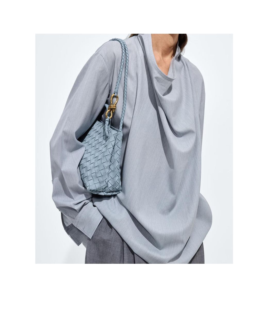 Bottega Veneta Blue Small Andiamo