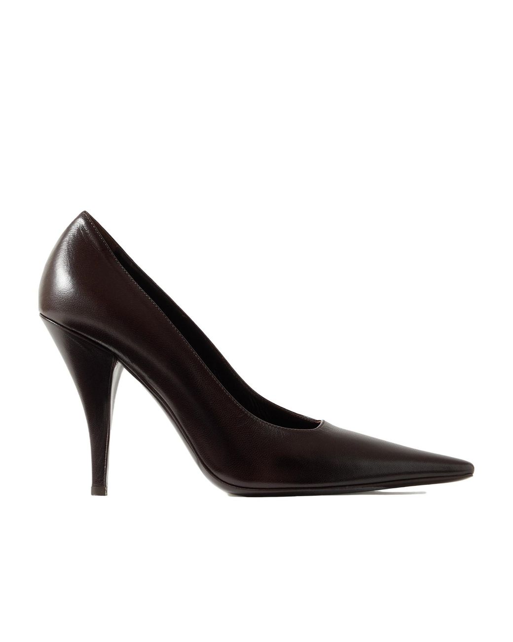 The Row Black Lana Pointed High Heels