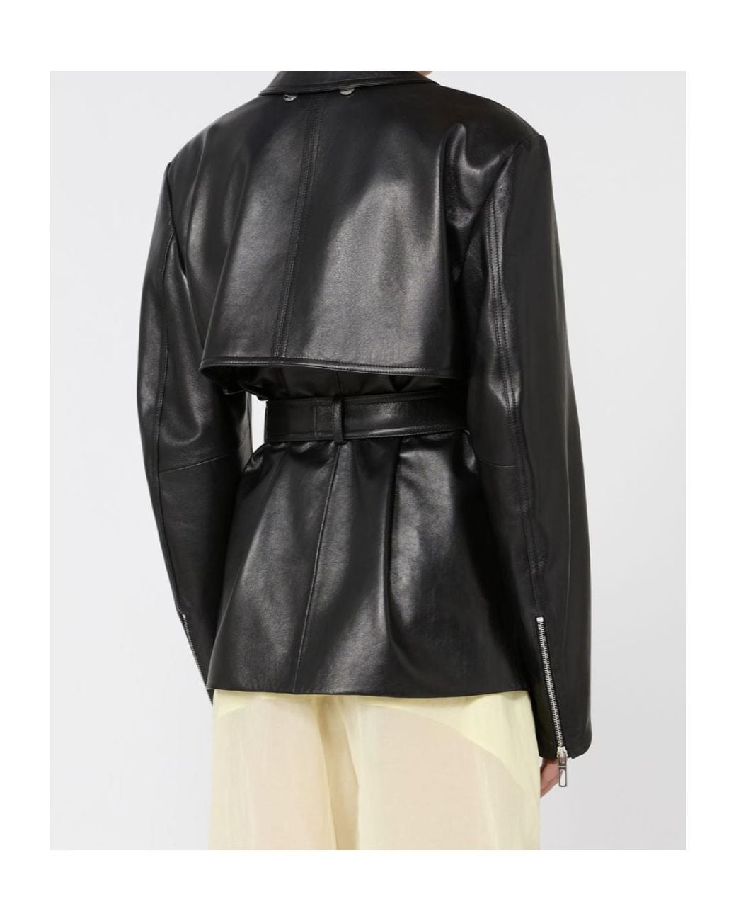 Sportmax Black Tenzone Belted Jacket
