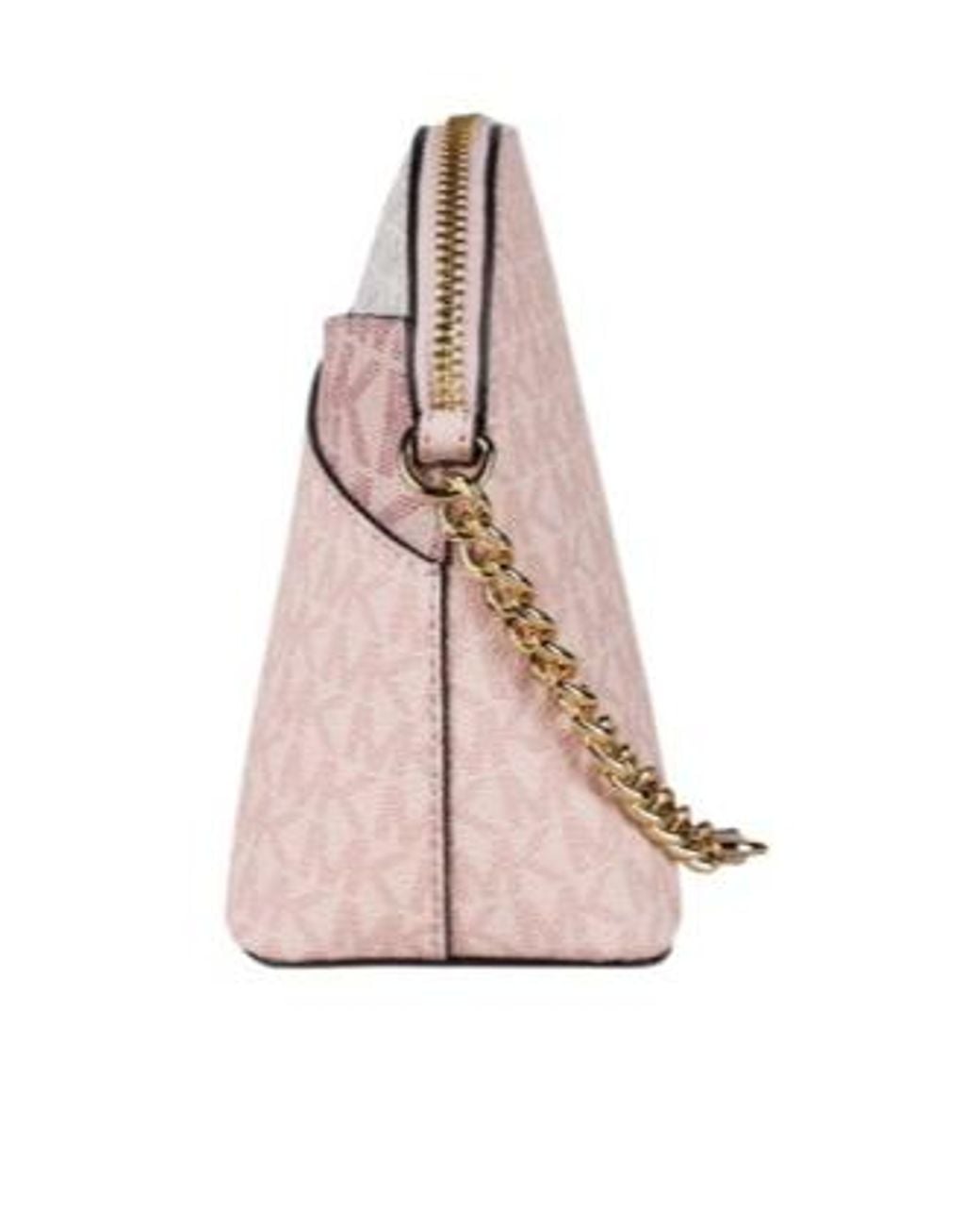 Michael Kors Pink Medium Jet Set Travel Color-Block Crossbody Bag