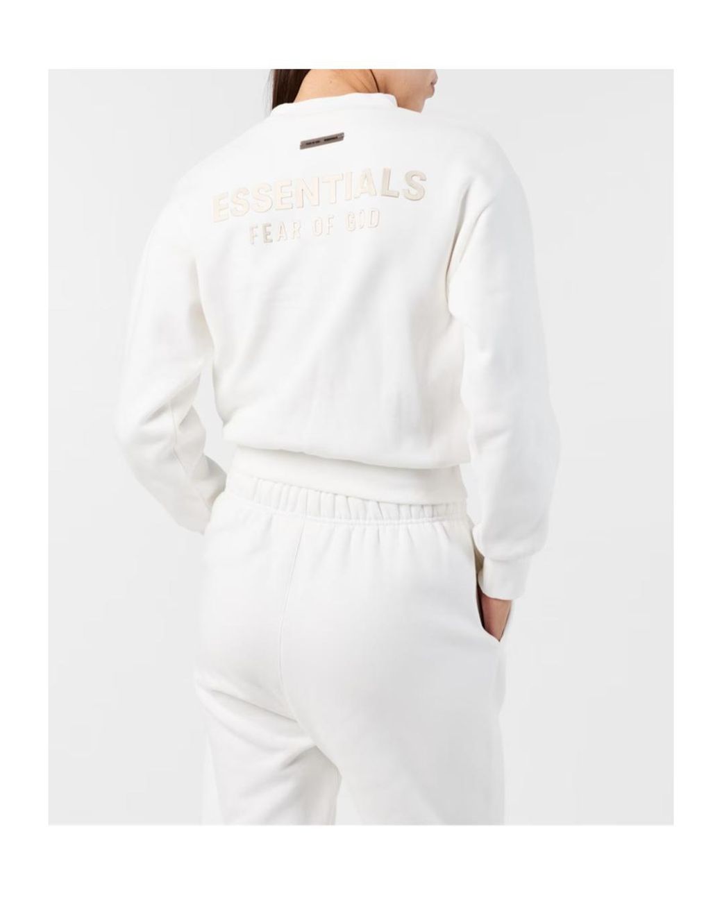 Fear Of God White Logo Patch Sweatshirt