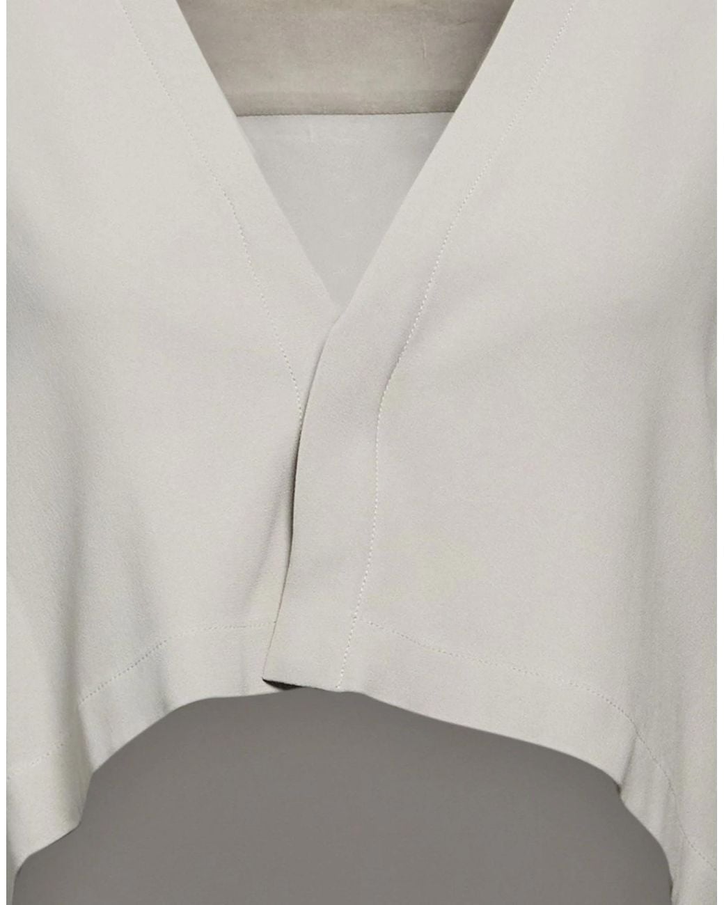Rick Owens Gray Light Shirt Viscose, Acetate
