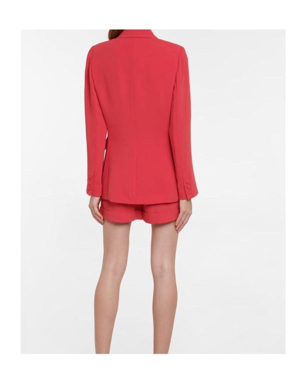 Diane von Furstenberg Red Gloria Double-Breasted Blazer